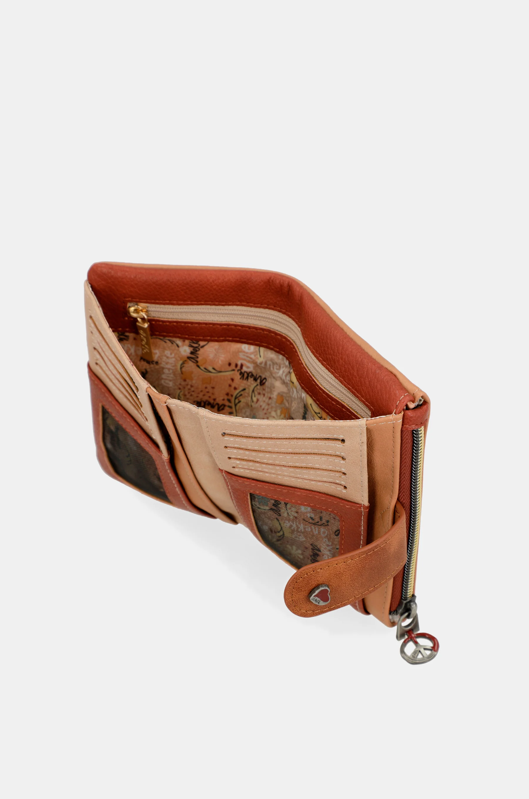 Peace & Love camel small RFID wallet - Image 11