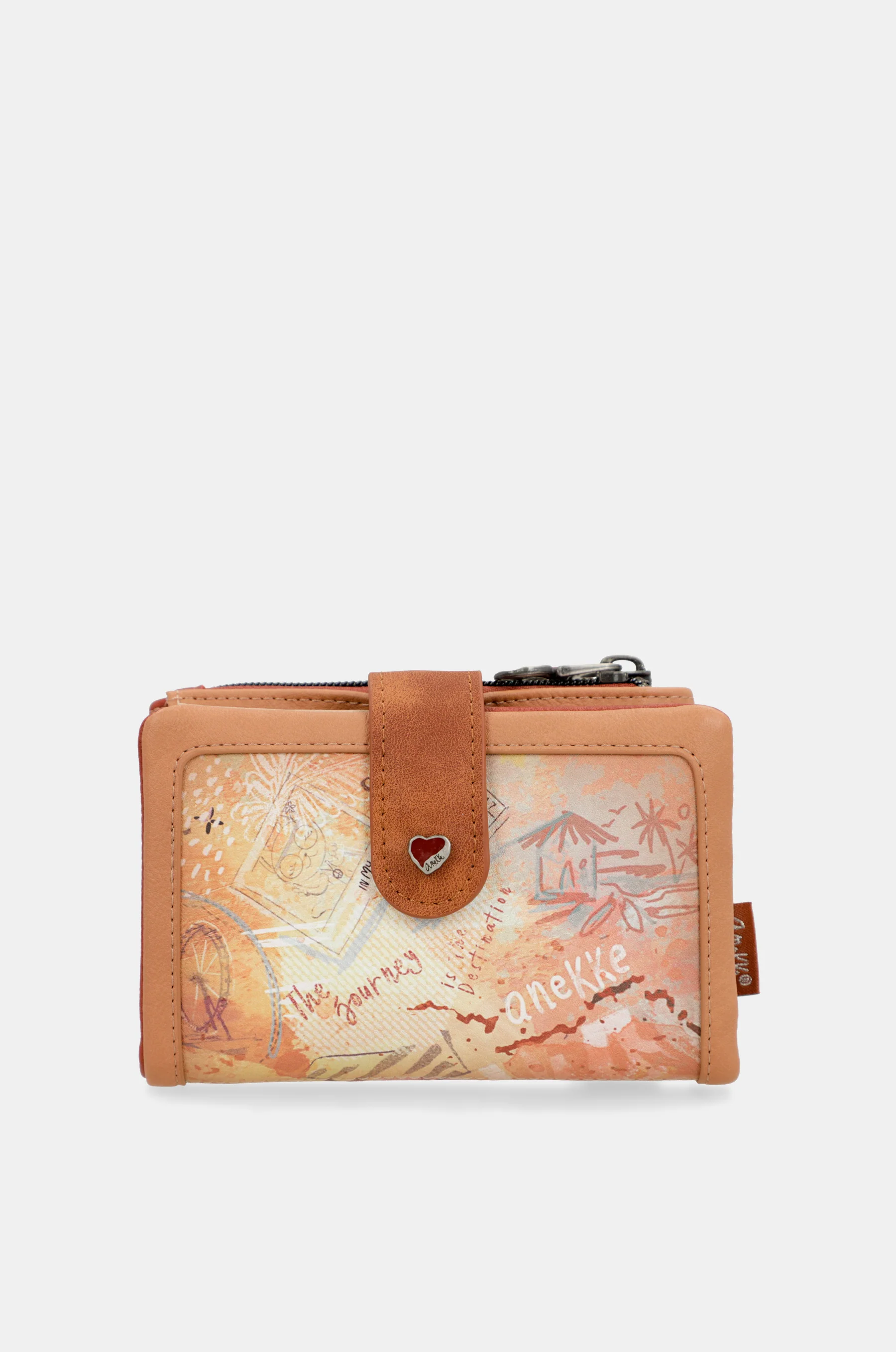 Peace & Love camel small RFID wallet - Image 3