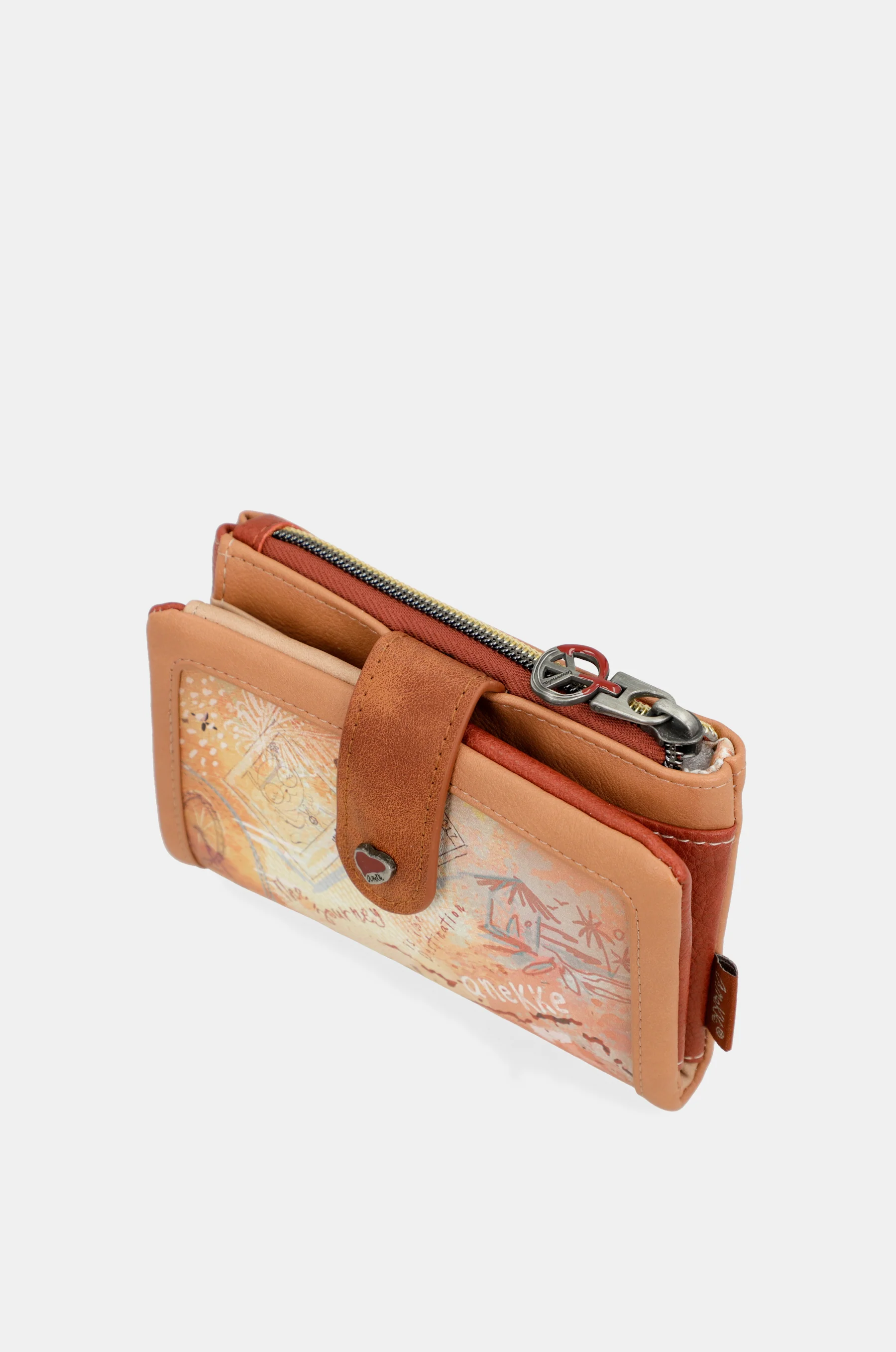 Peace & Love camel small RFID wallet - Image 8