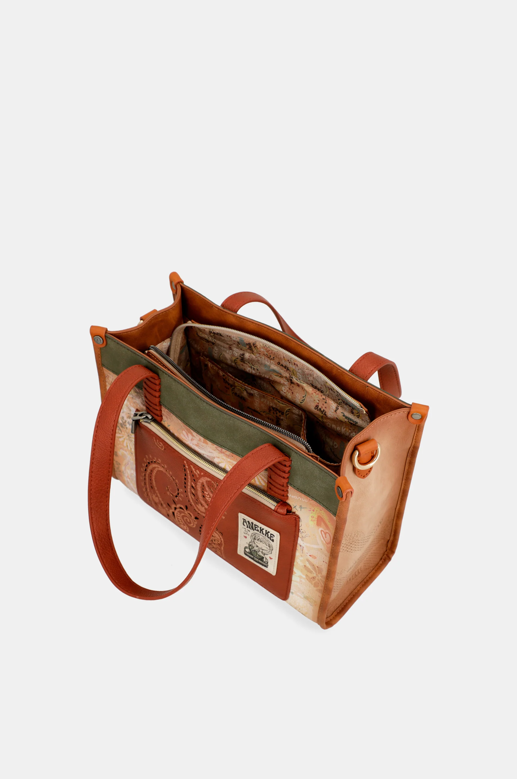 Peace & Love camel tote - Image 5