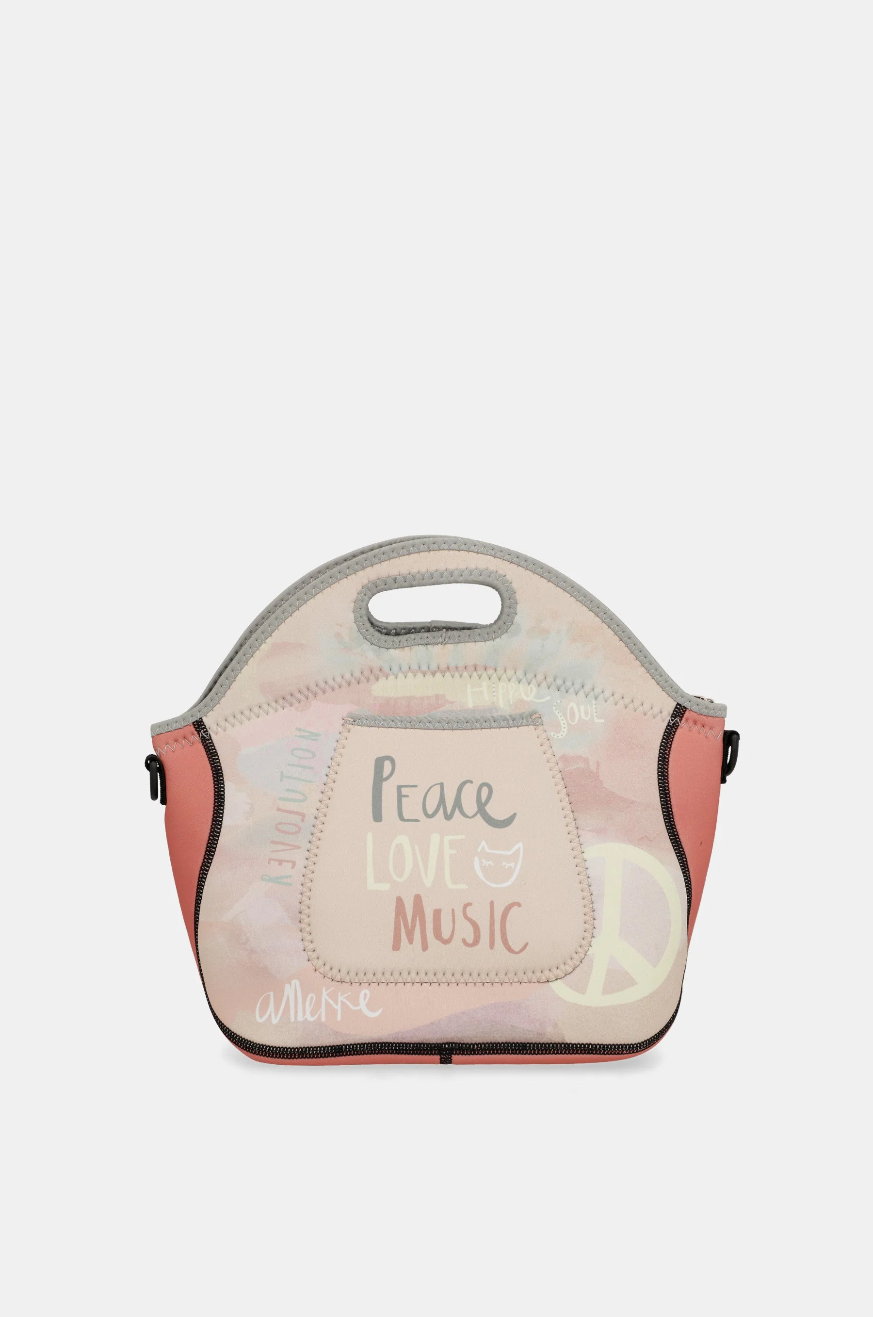 Peace & Love neoprene lunch bag - Image 3