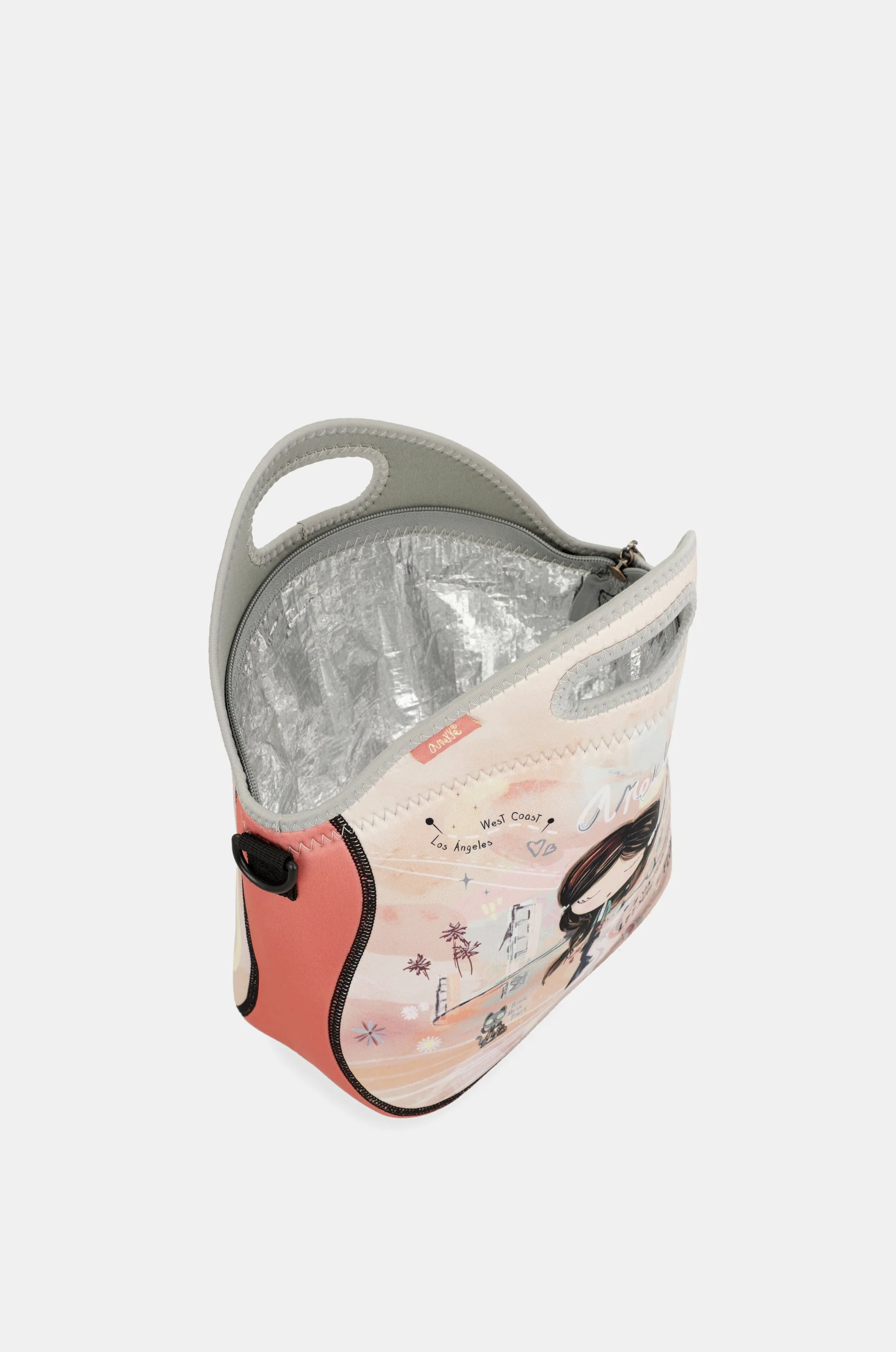 Peace & Love neoprene lunch bag - Image 5