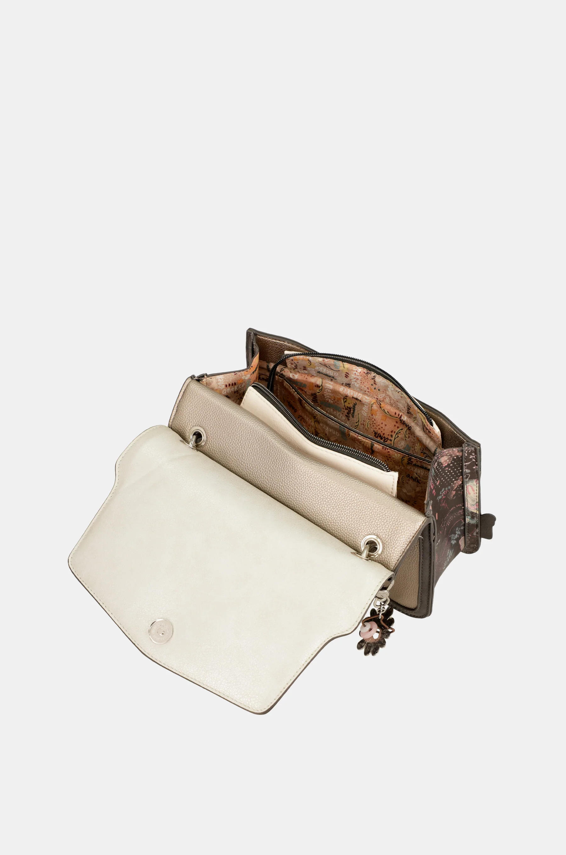 Peace & Love pink flap bag - Image 8