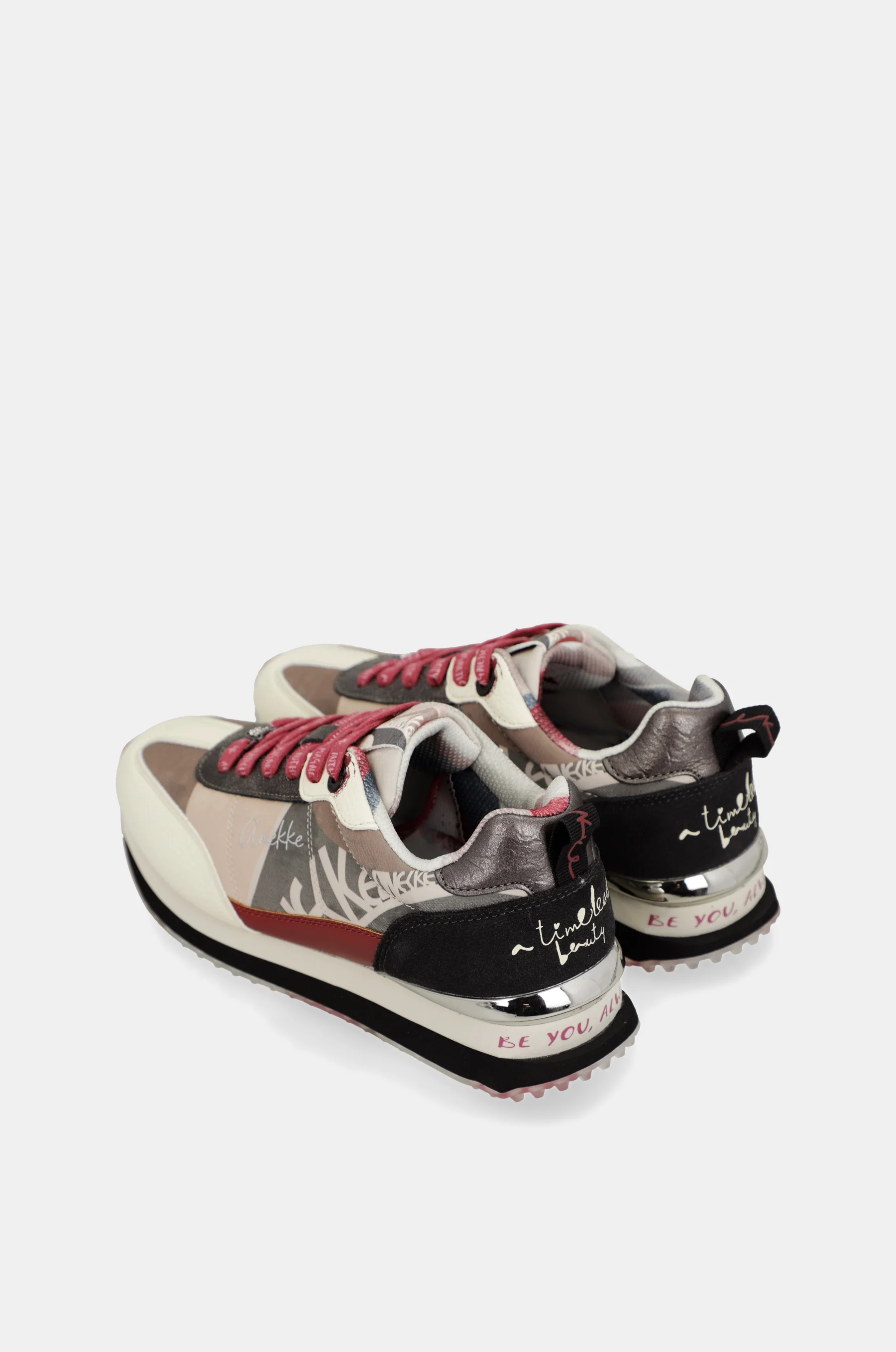 Pink and white sneakers - Image 8
