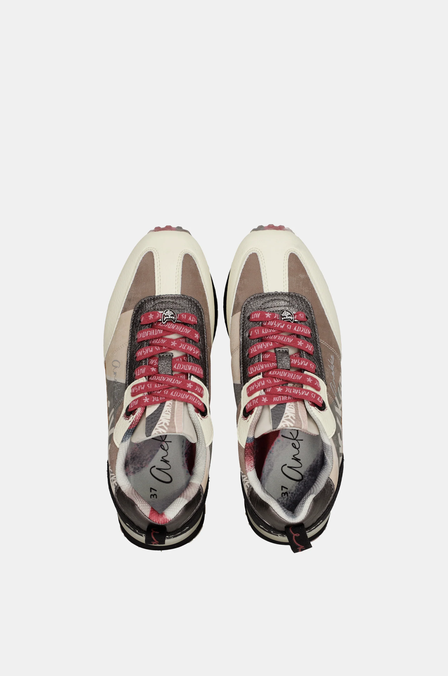 Pink and white sneakers - Image 9