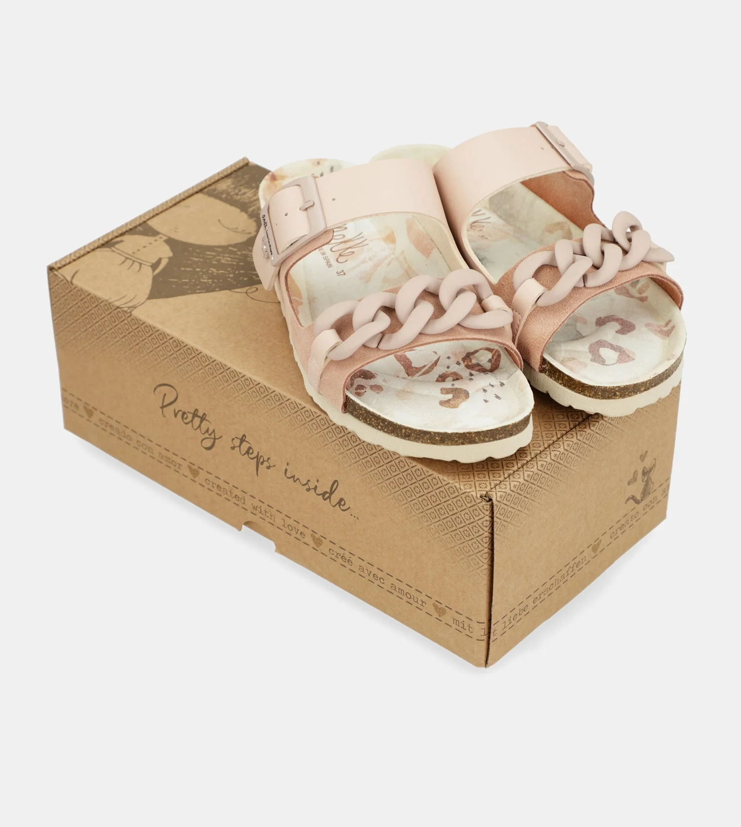 Pink chain-link bio sandals - Image 7
