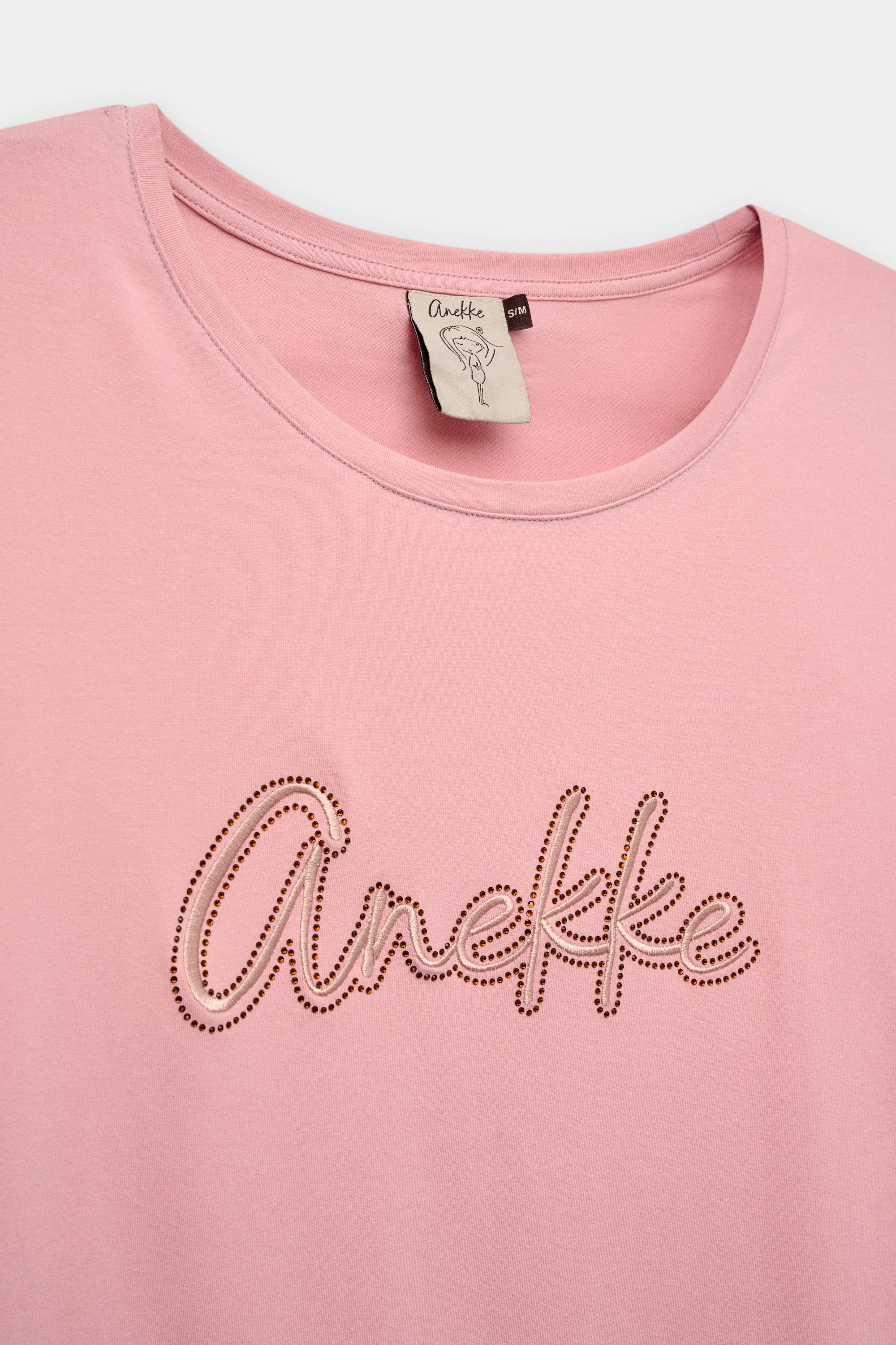 Pink short-sleeve T-shirt with logo - Image 3