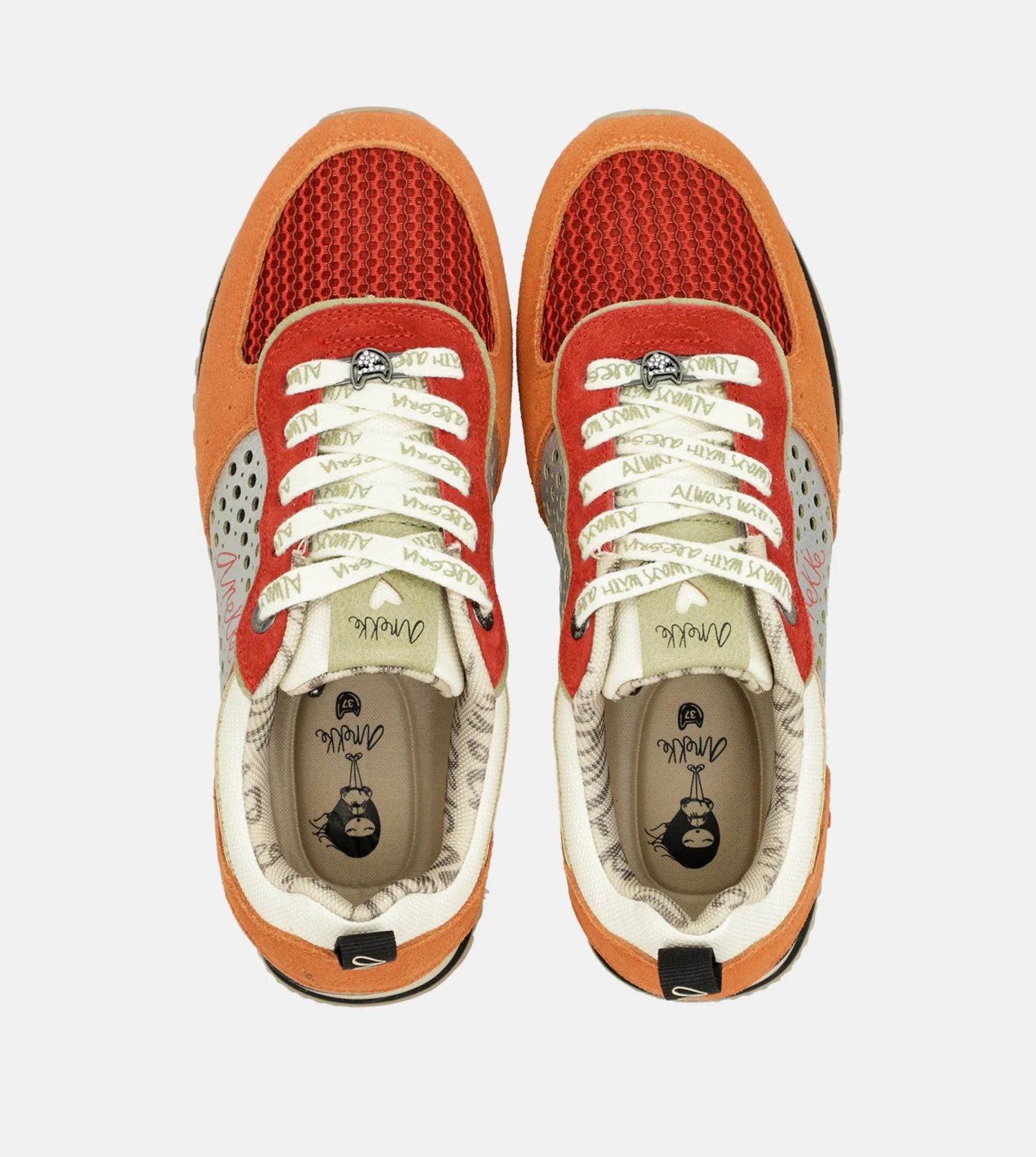 Red platform sneakers - Image 4