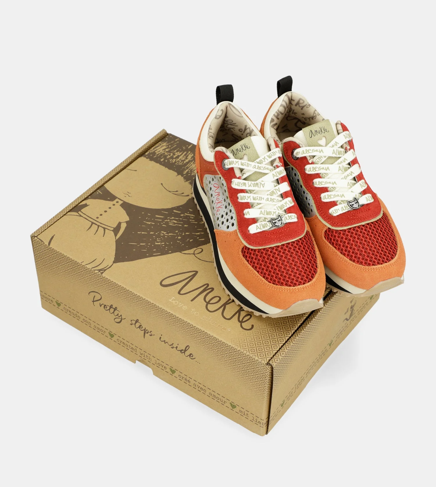 Red platform sneakers - Image 6