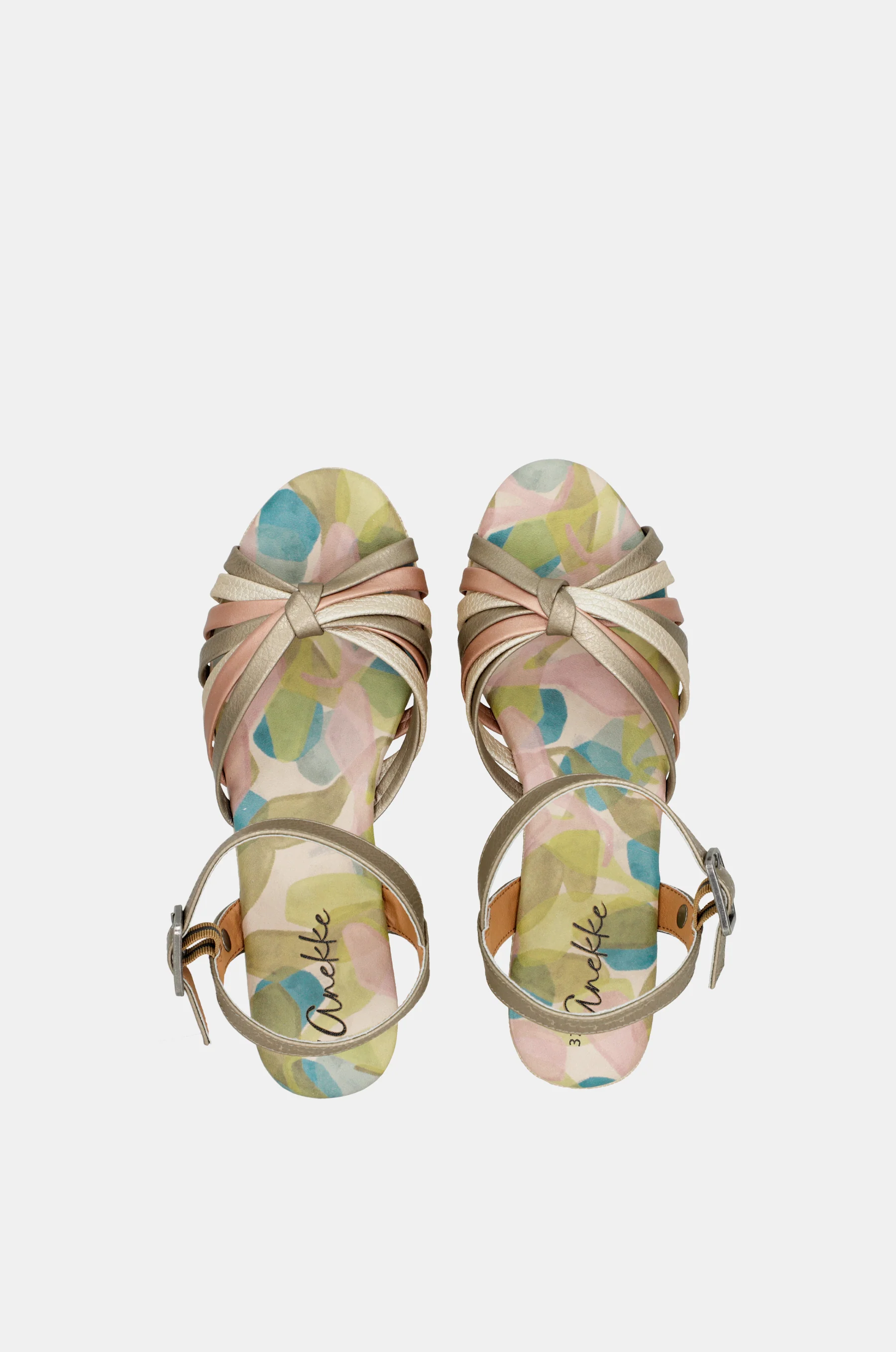 Printed Bloom crossover sandals - Image 3