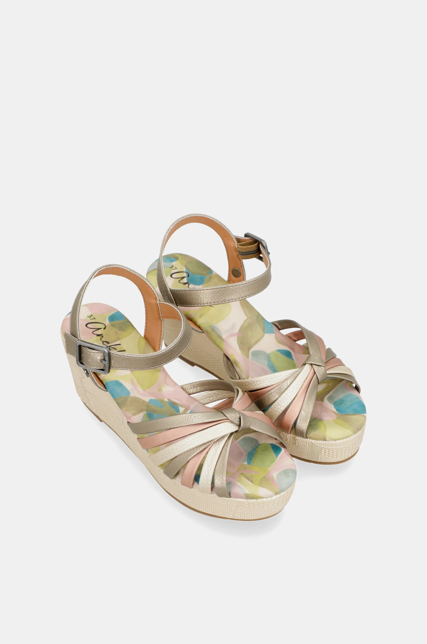 Printed Bloom crossover sandals - Image 5