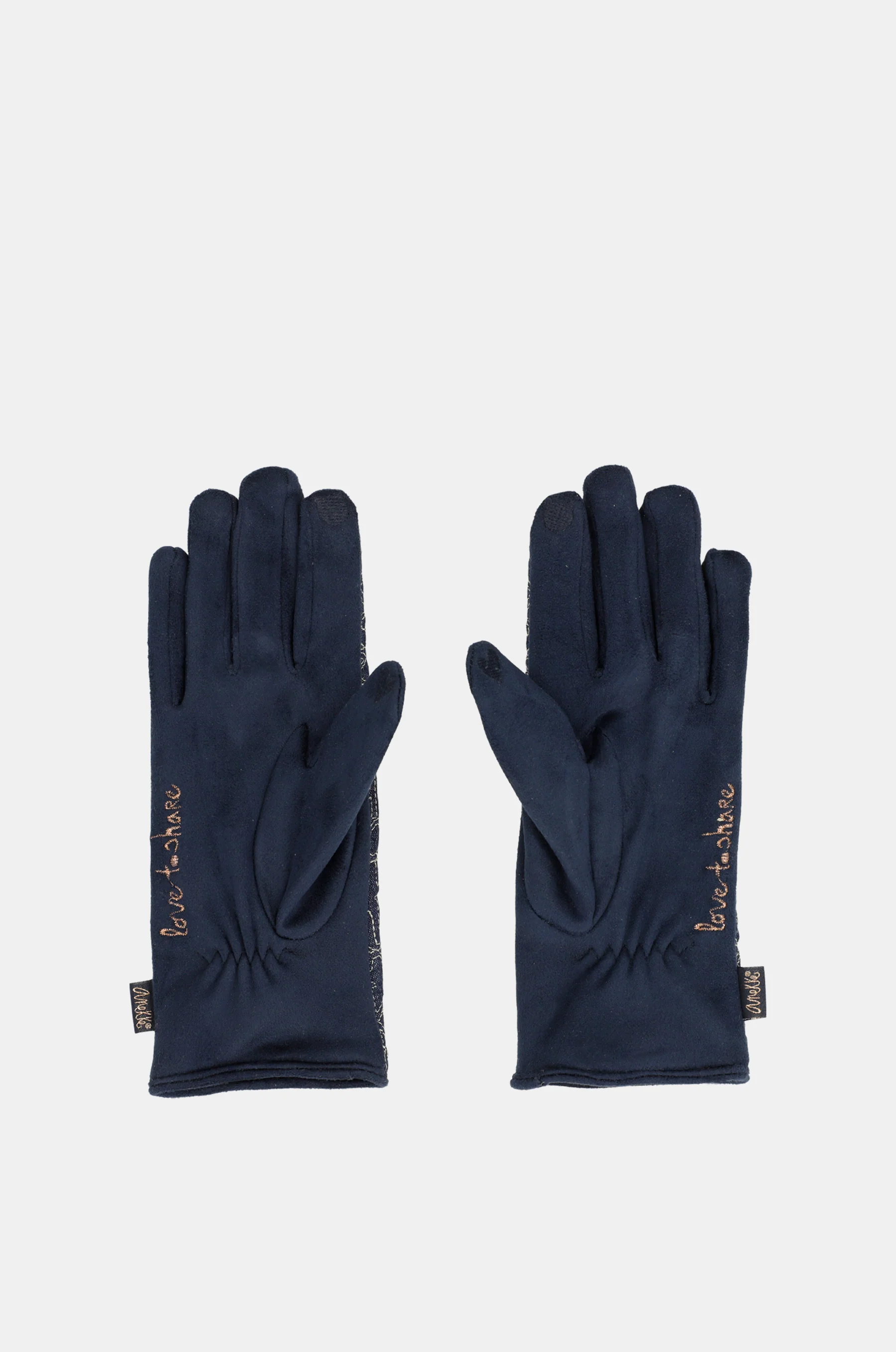 Printed denim gloves - Image 3