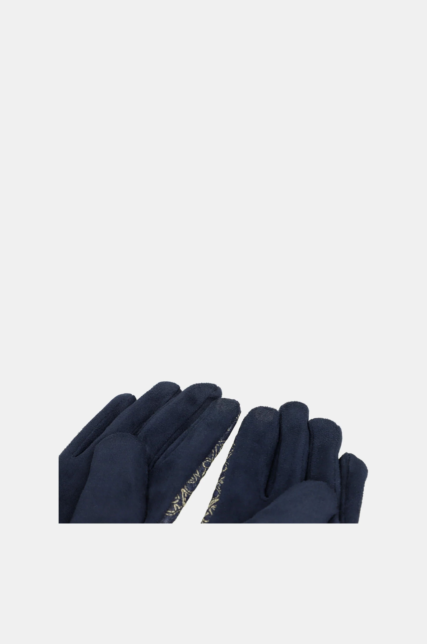 Printed denim gloves - Image 5