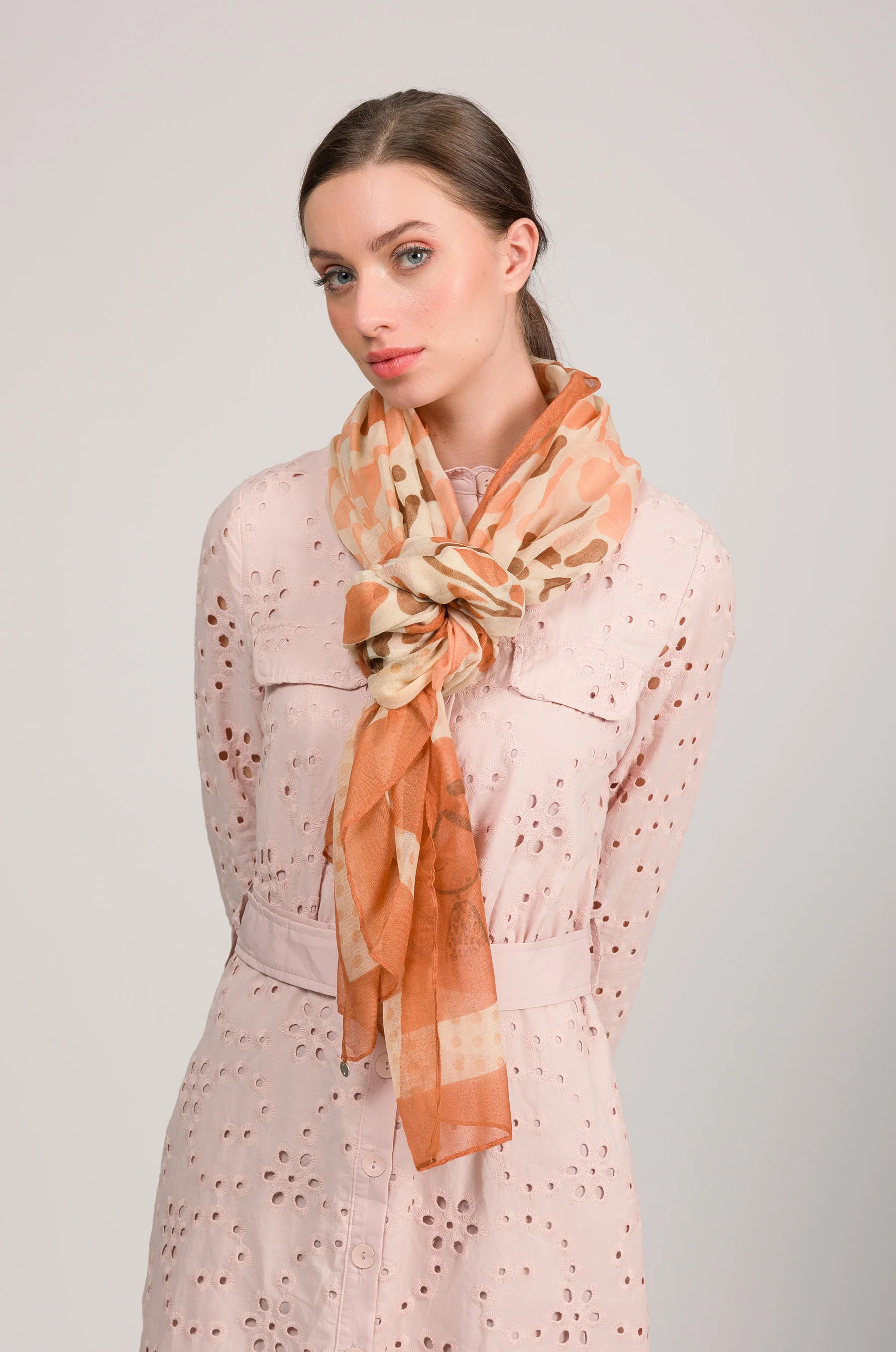 Printed scarf Gaia