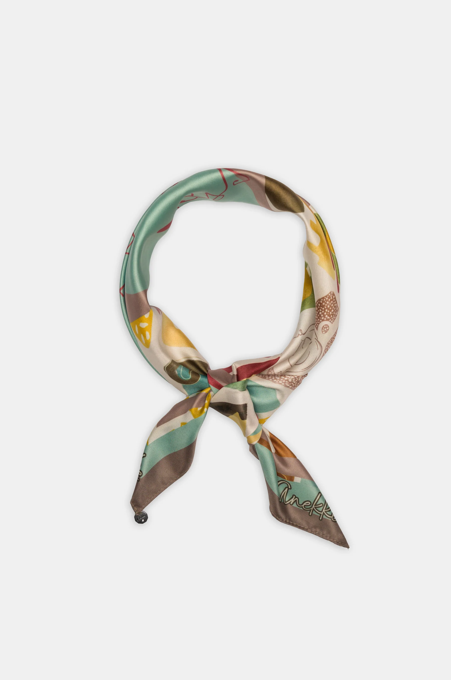 Printed square scarf Amphora - Image 4