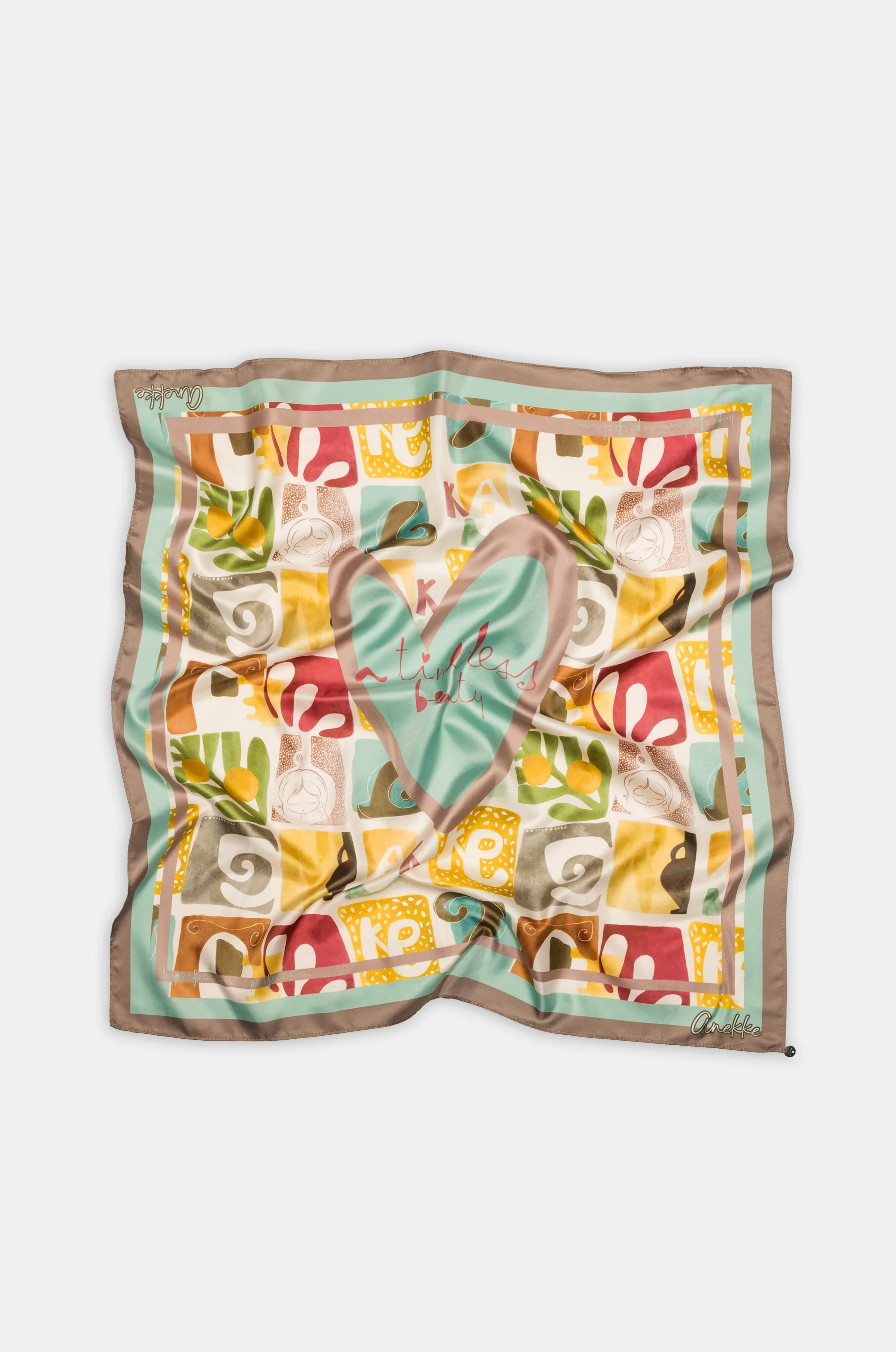 Printed square scarf Amphora - Image 6