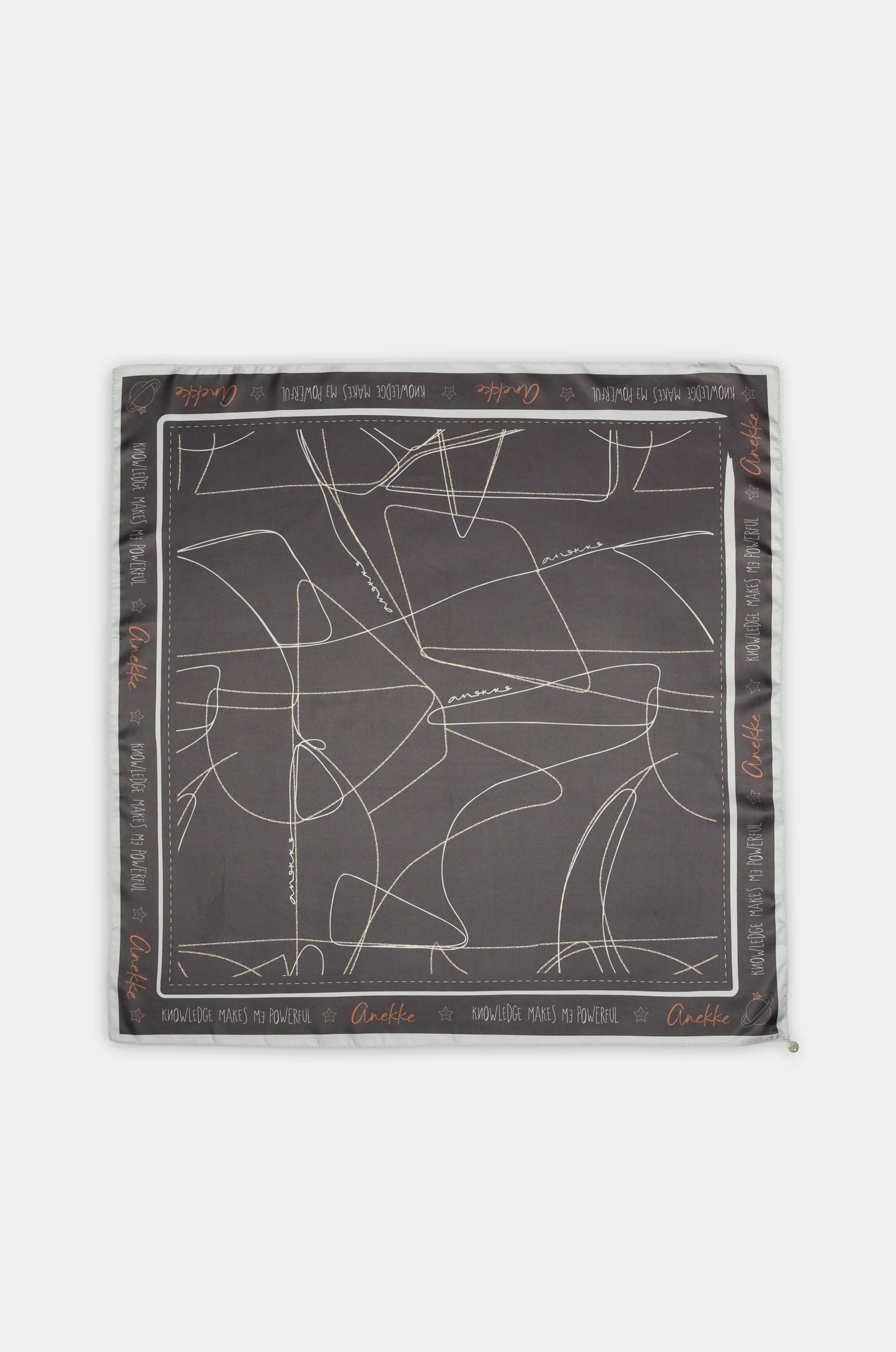 Printed square scarf Auralis - Image 2