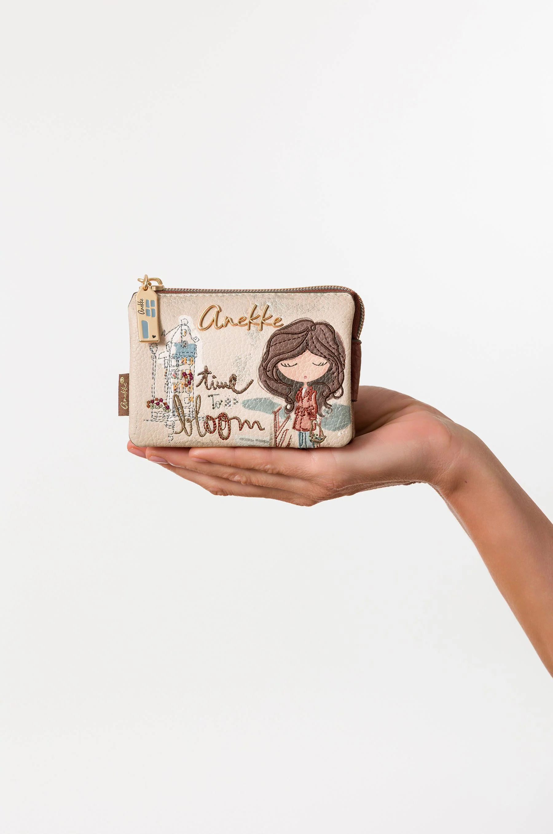 3-compartment purse Tulip