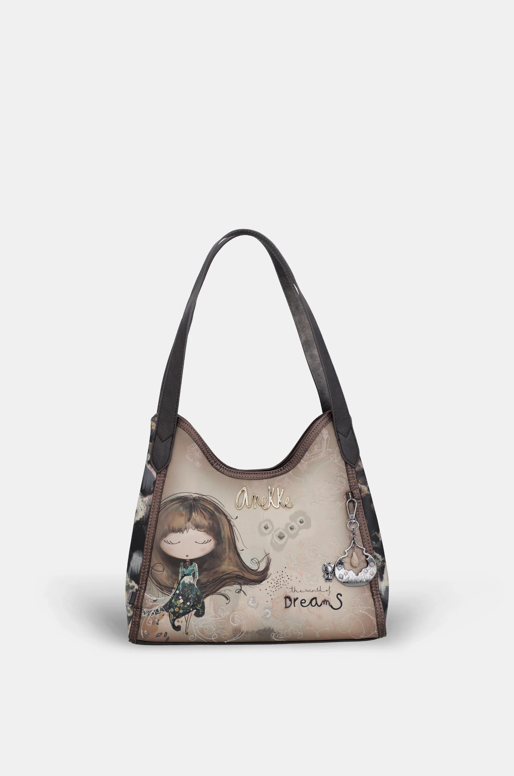 Real 2-handle shoulder bag