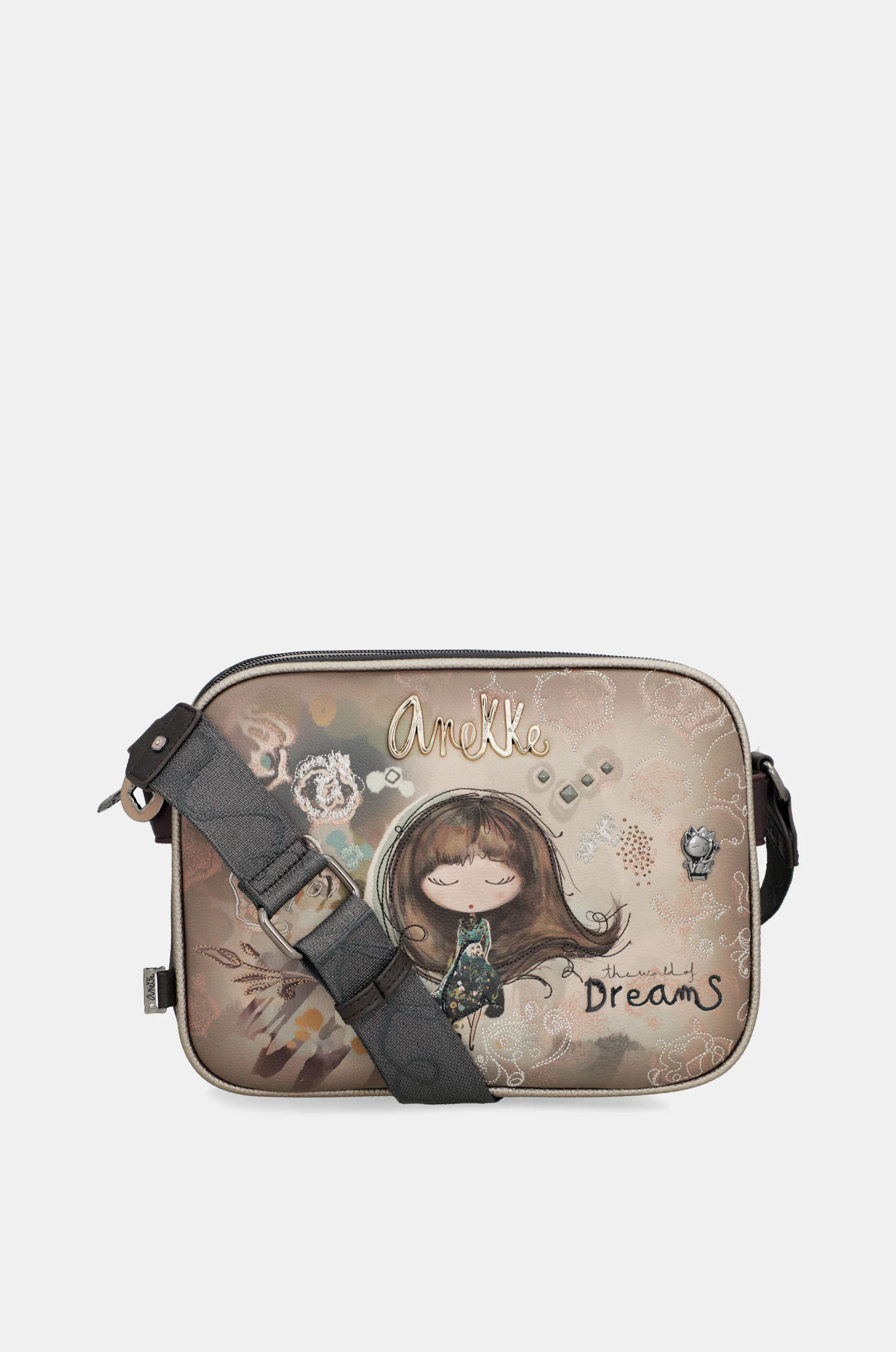 Real 3-compartment crossbody bag - Image 9
