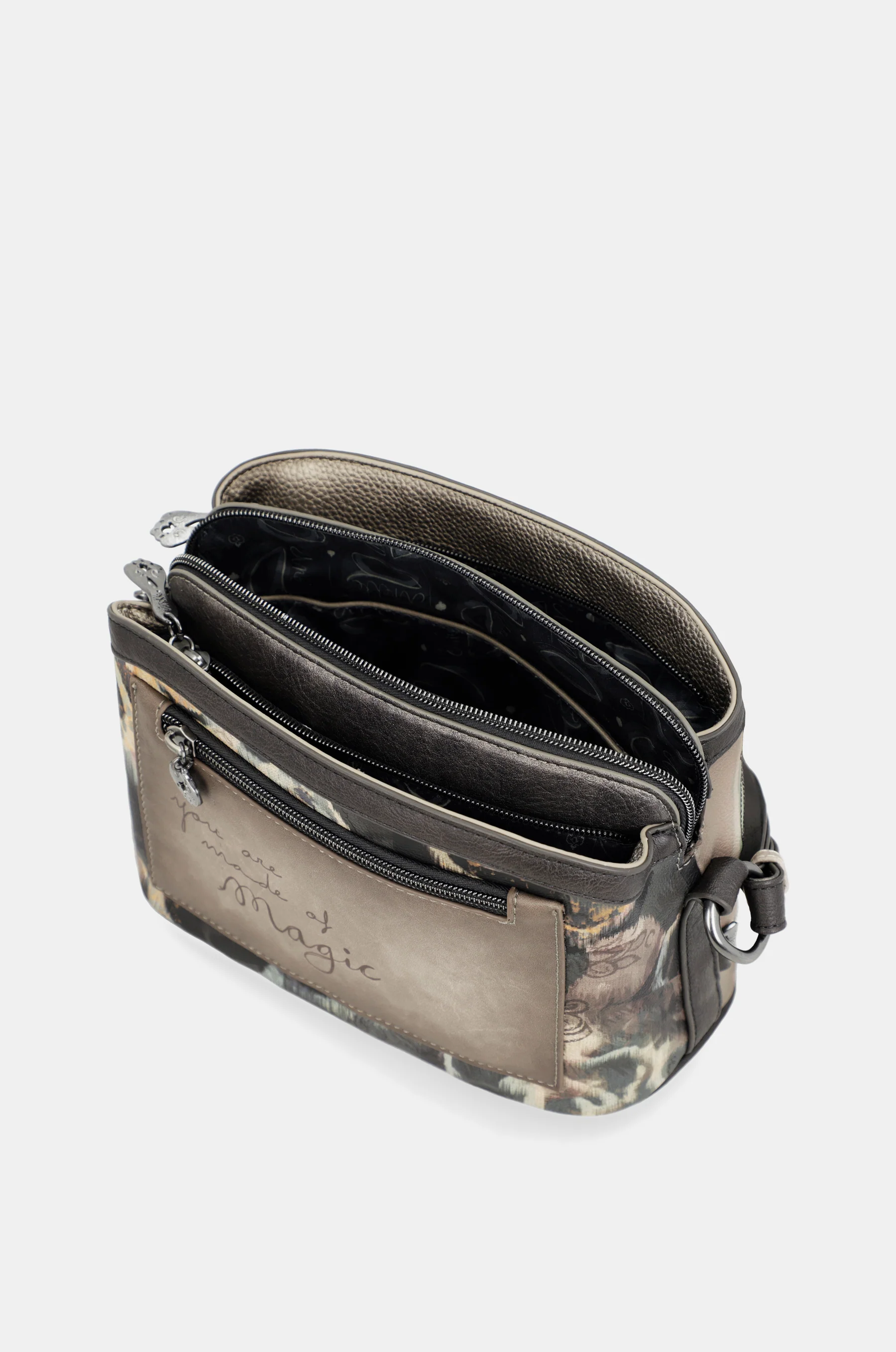 Real 3-compartment medium crossbody bag - Image 10