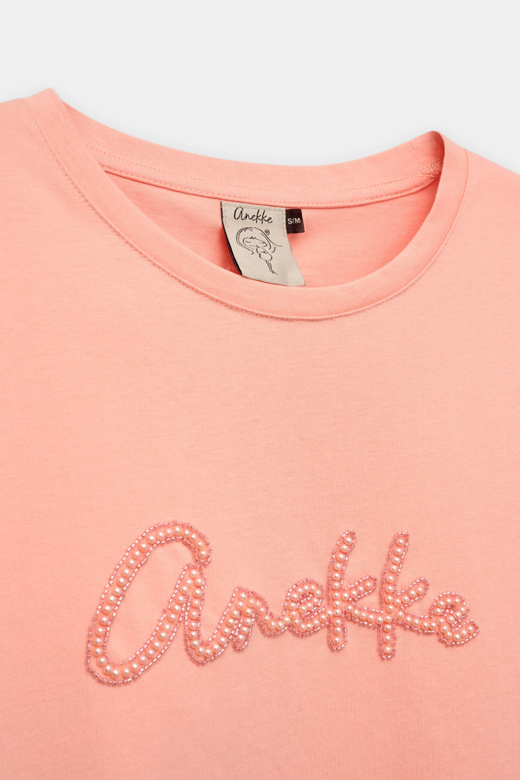 Salmon T-shirt with logo - Image 3