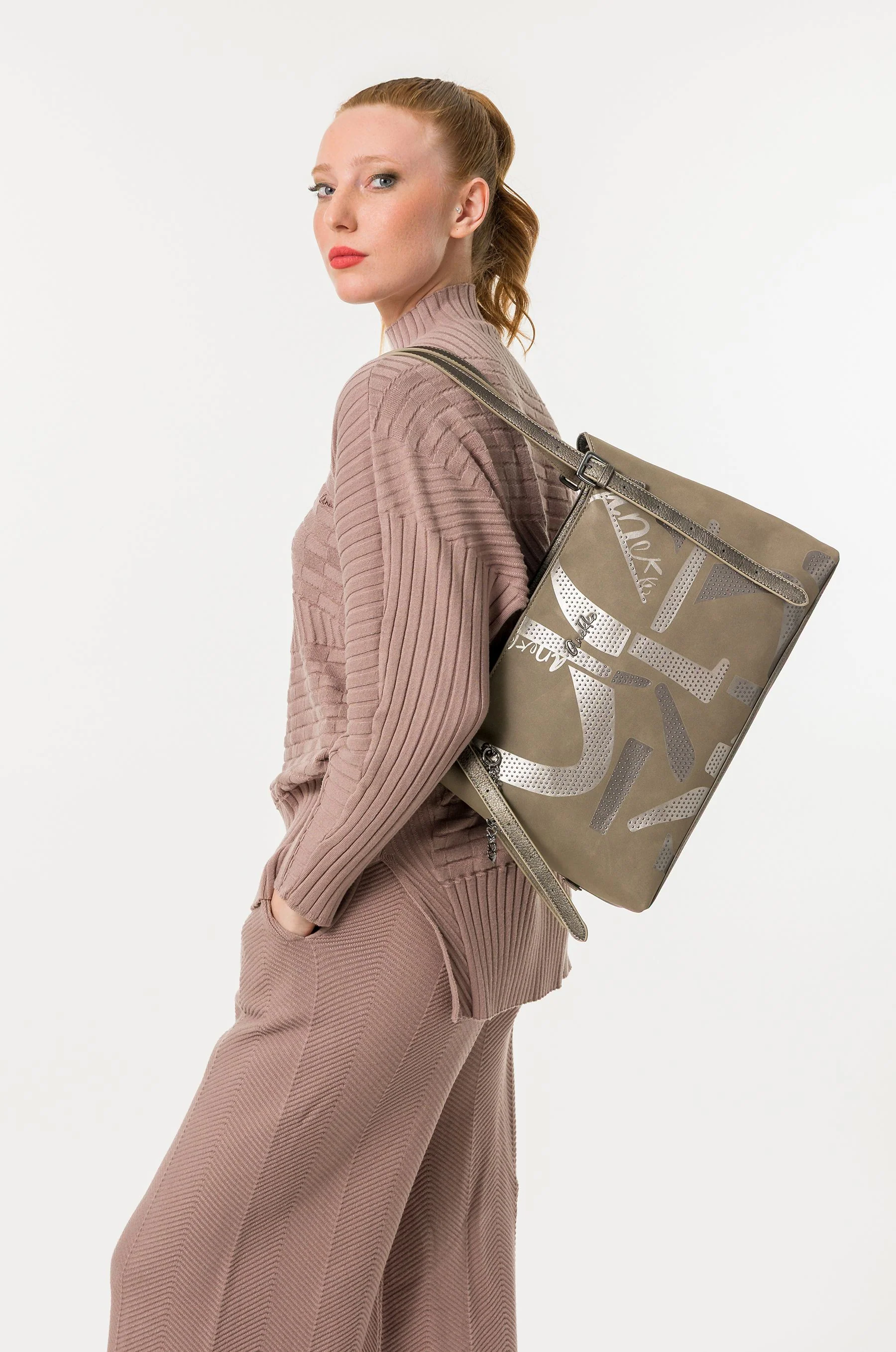 Shoulder bag Taupe - Image 9