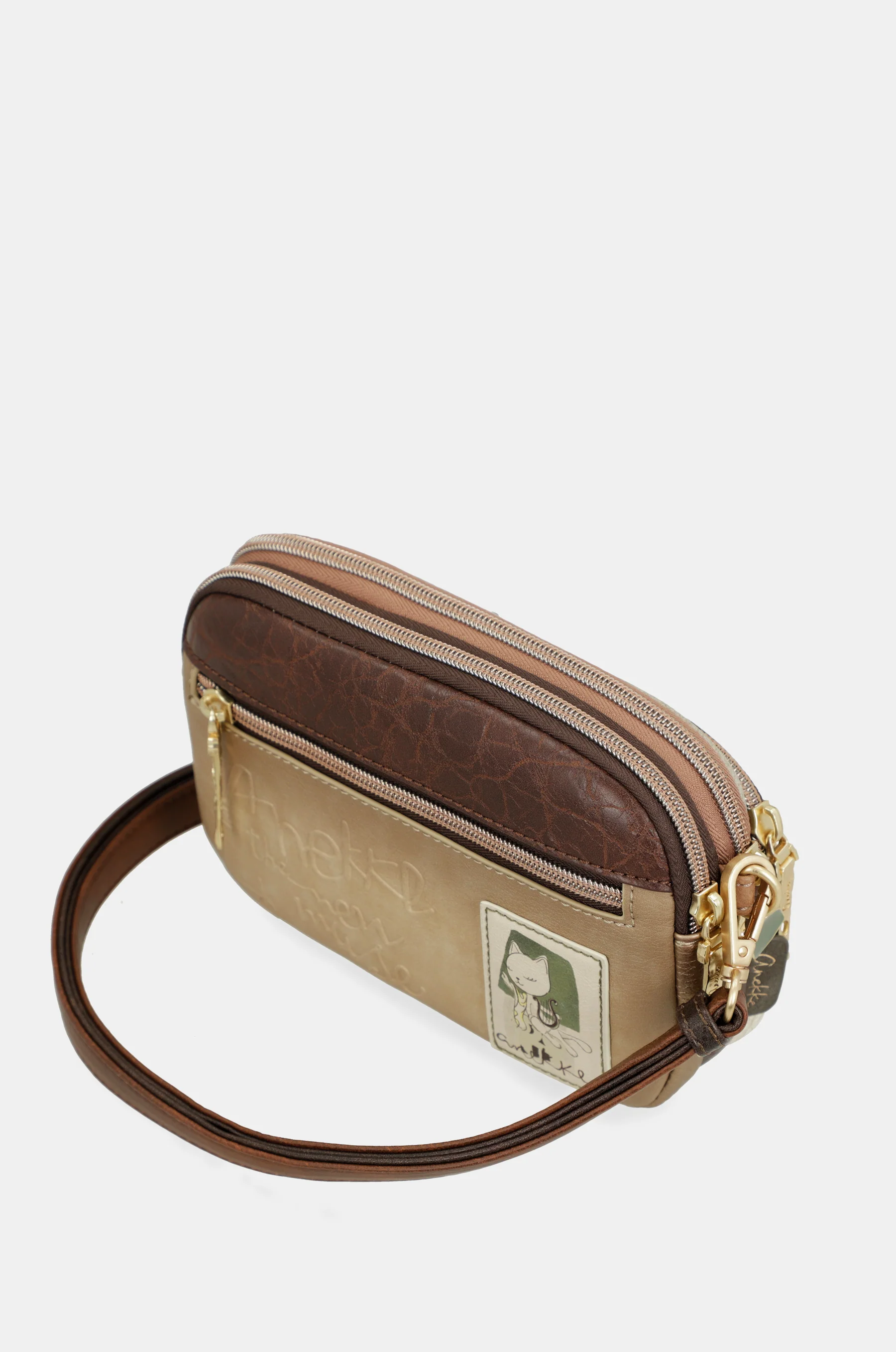 Small triple-compartment crossbody bag Muse - Image 7