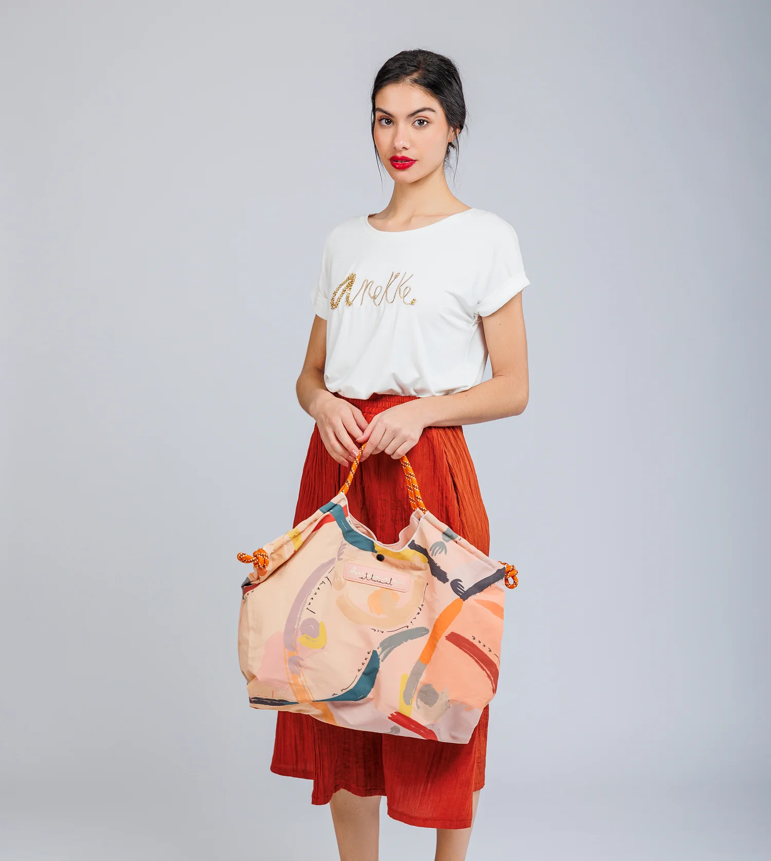 Smart printed beach bag - Image 6