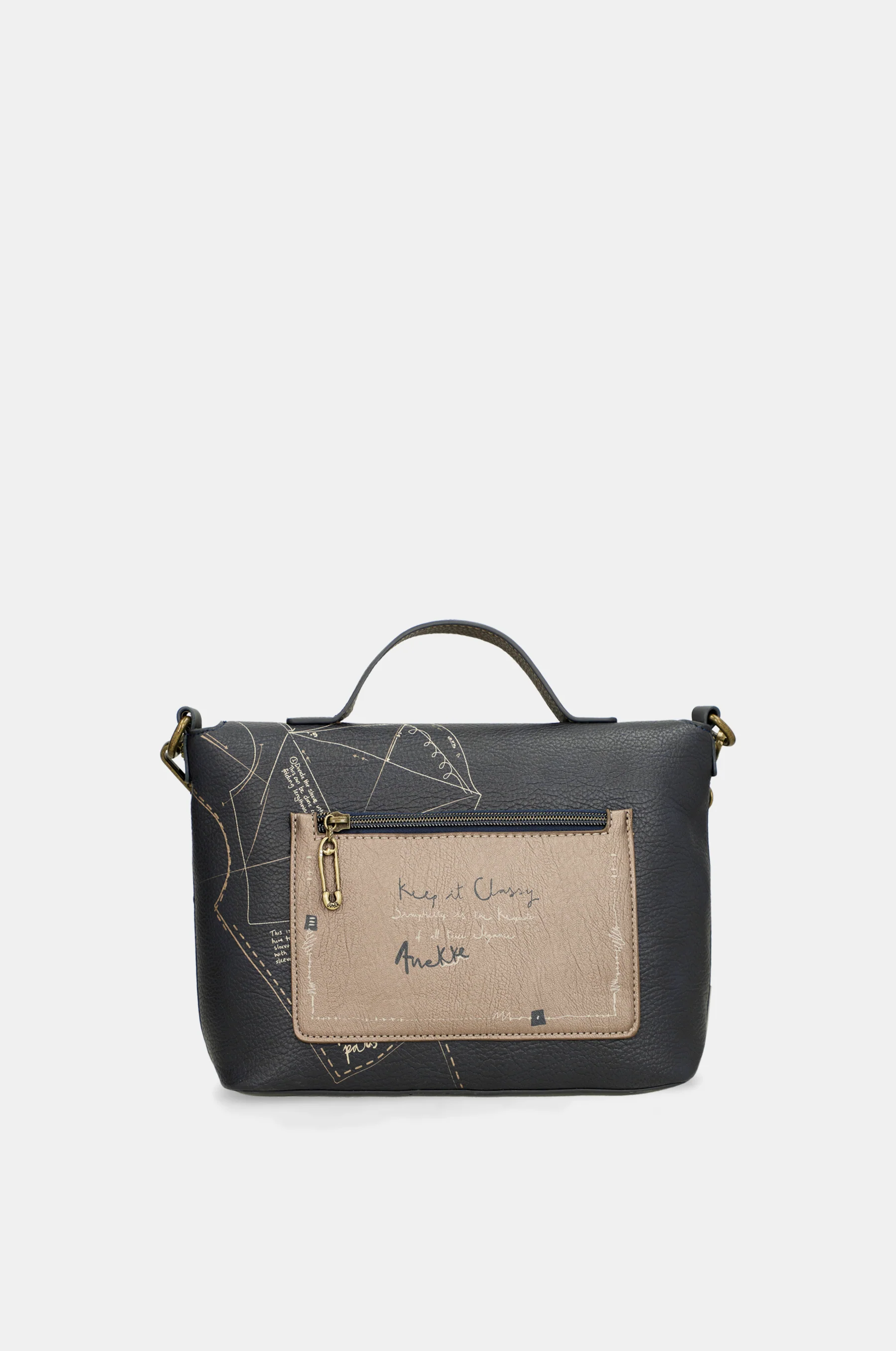 Studio crossbody bag with flap and short handle - Image 4