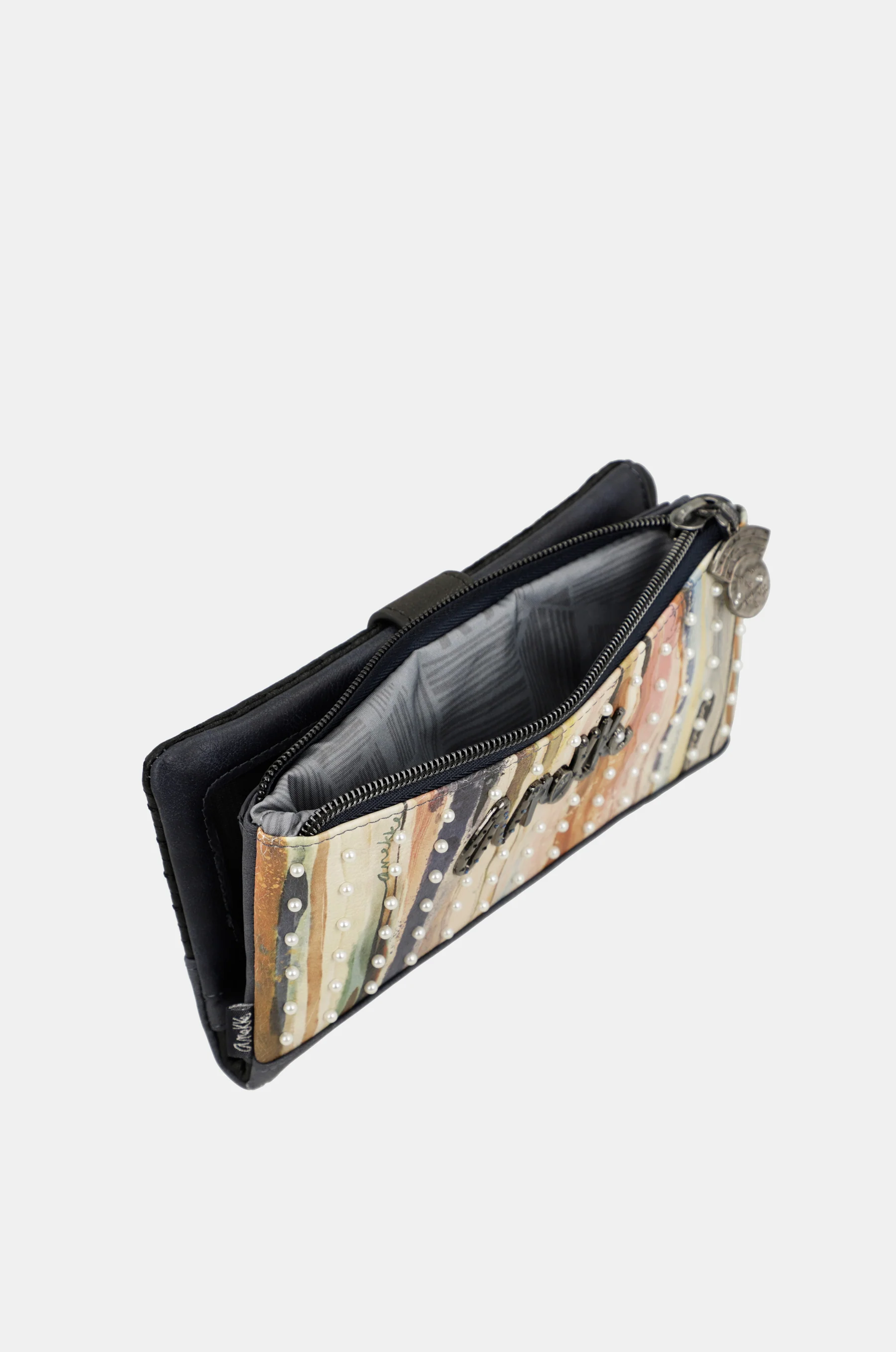 Studio navy blue flexible large RFID wallet - Image 5