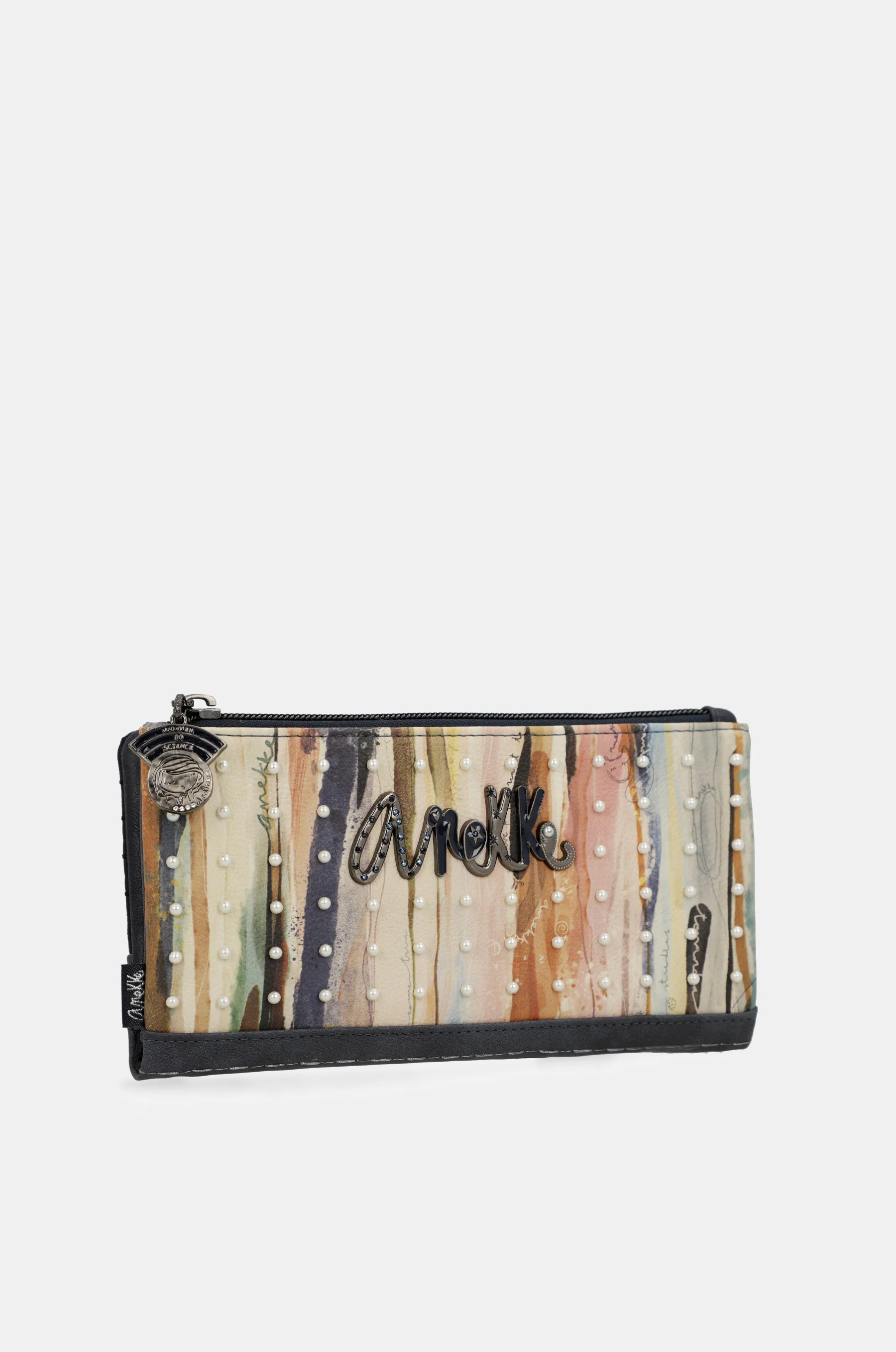 Studio navy blue flexible large RFID wallet - Image 6