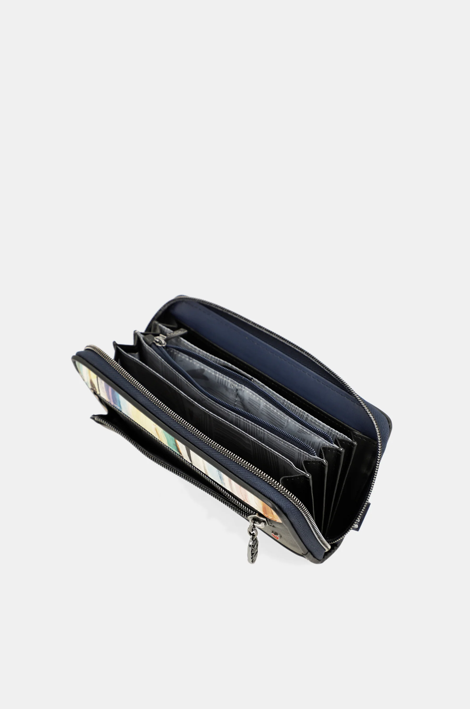 Studio navy blue large RFID wallet - Image 10