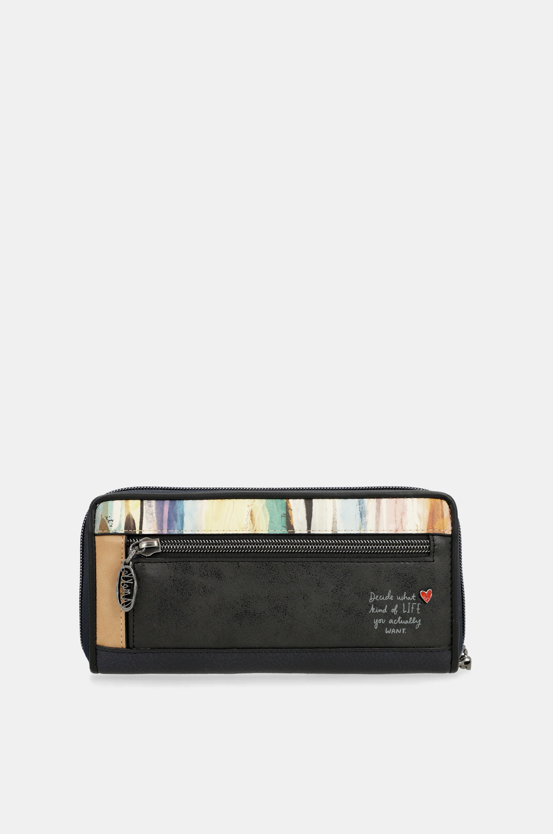Studio navy blue large RFID wallet - Image 3