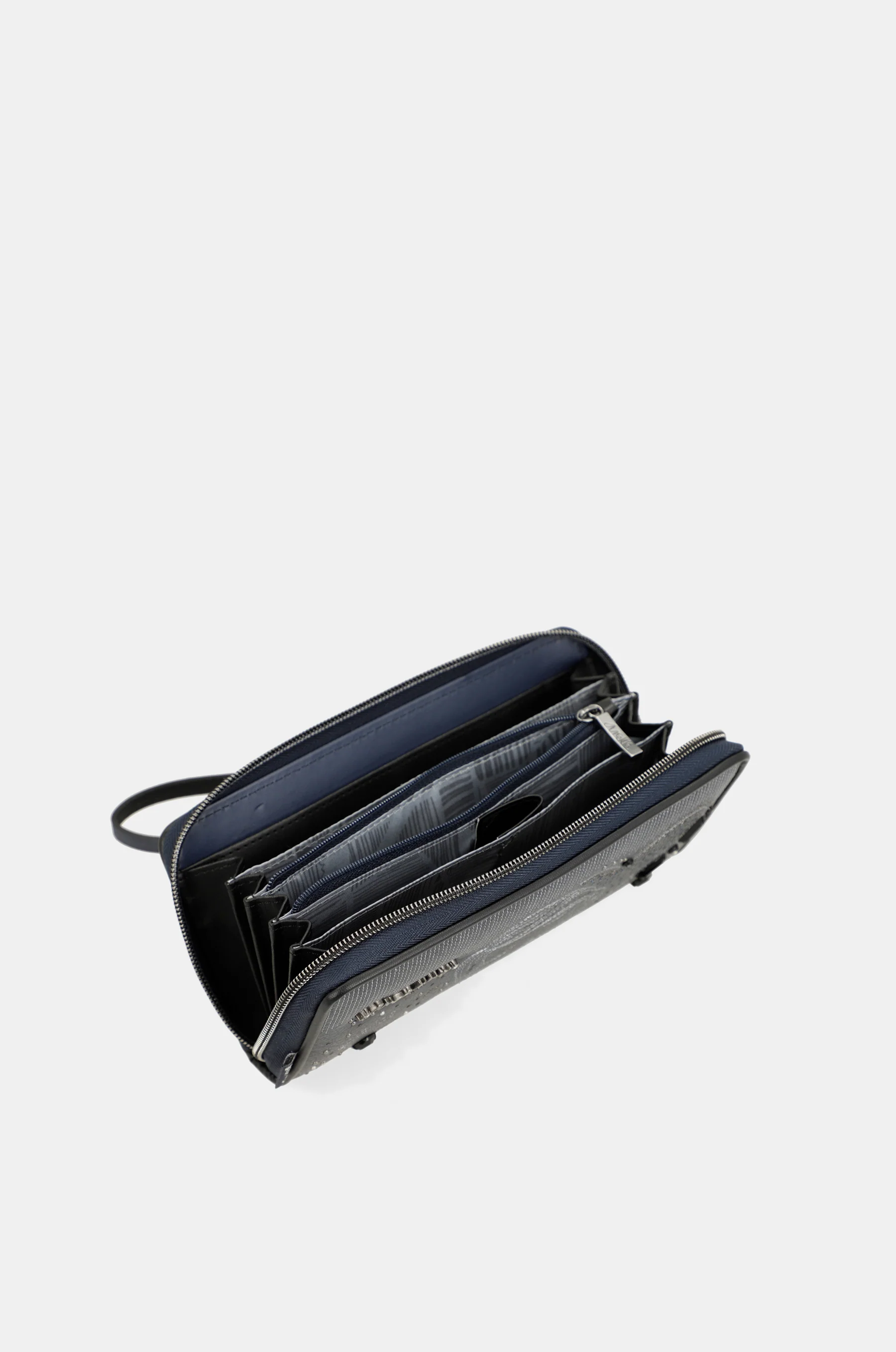 Studio navy blue large RFID wallet - Image 5