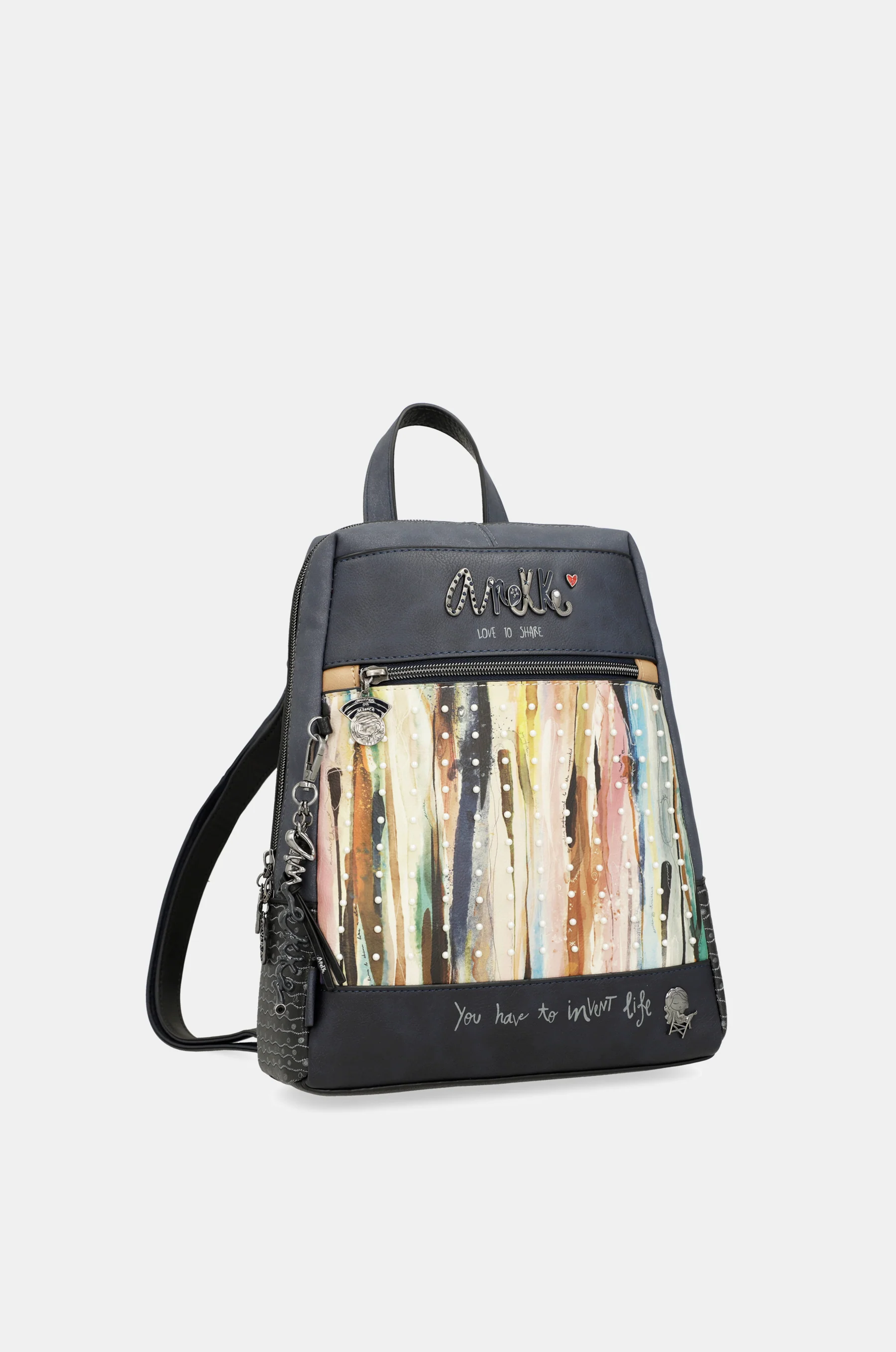 Studio navy blue pearl backpack - Image 7