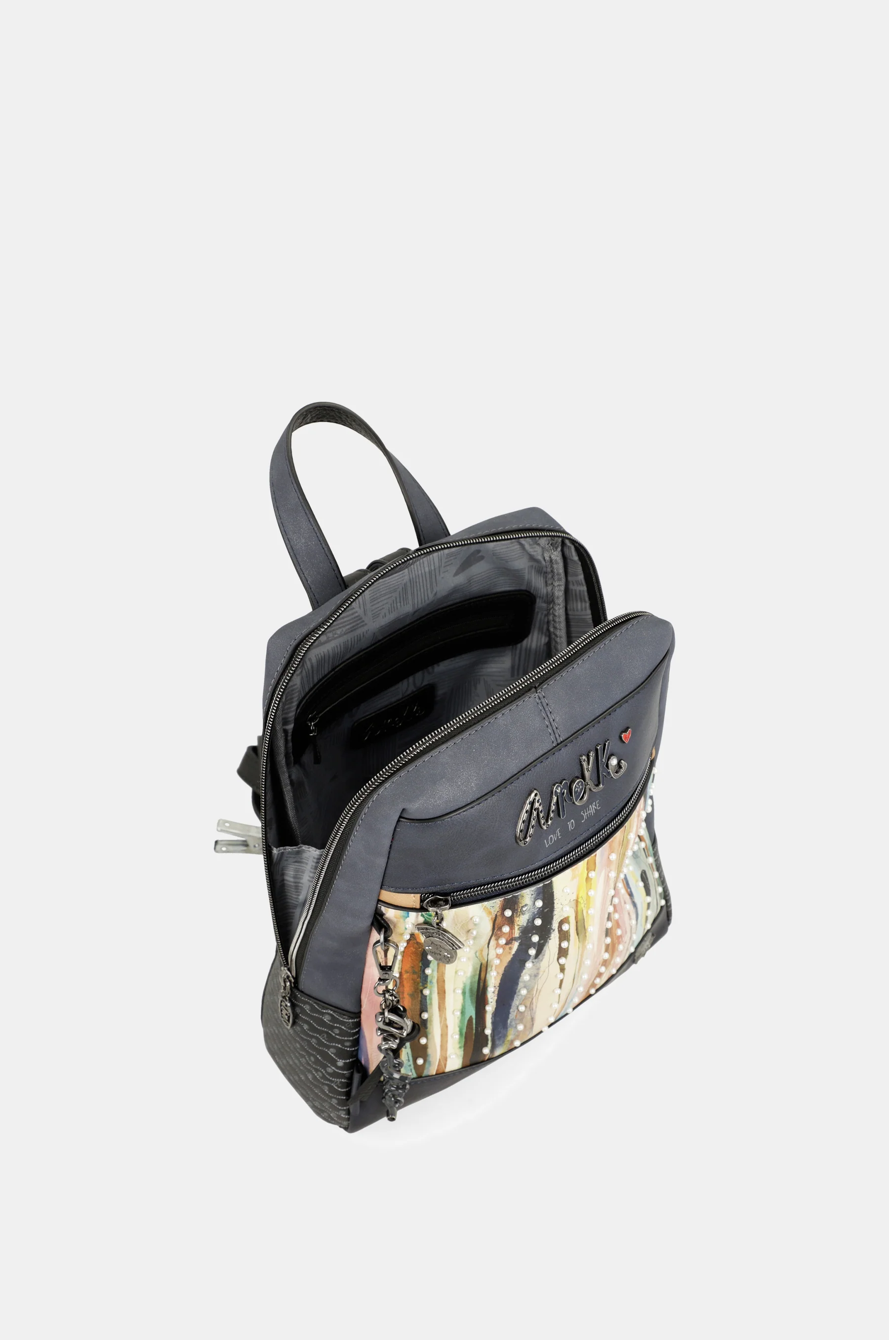 Studio navy blue pearl backpack - Image 9