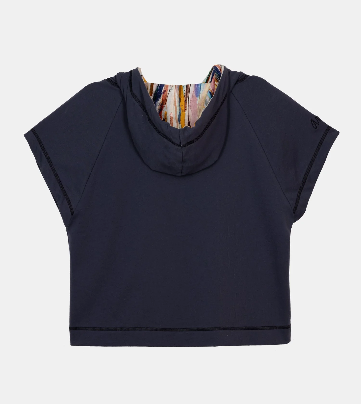 Studio navy blue sleeveless sweatshirt - Image 4