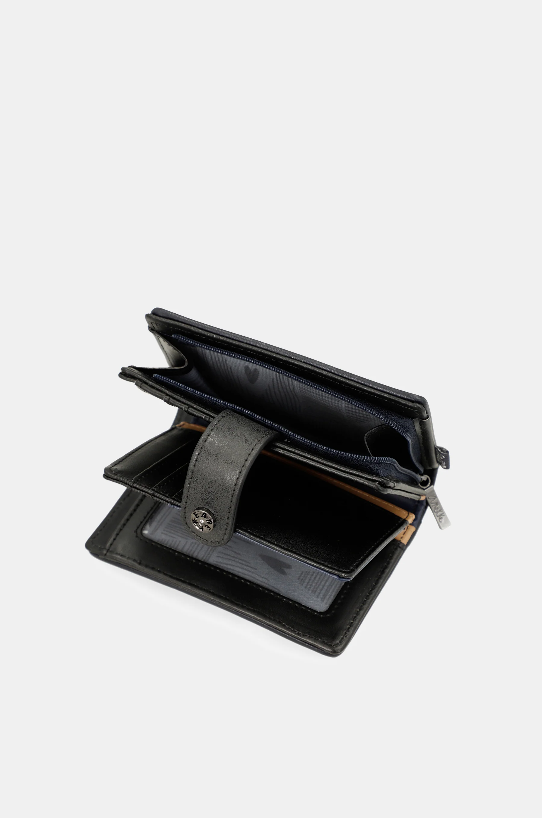 Studio navy blue small RFID wallet - Image 7