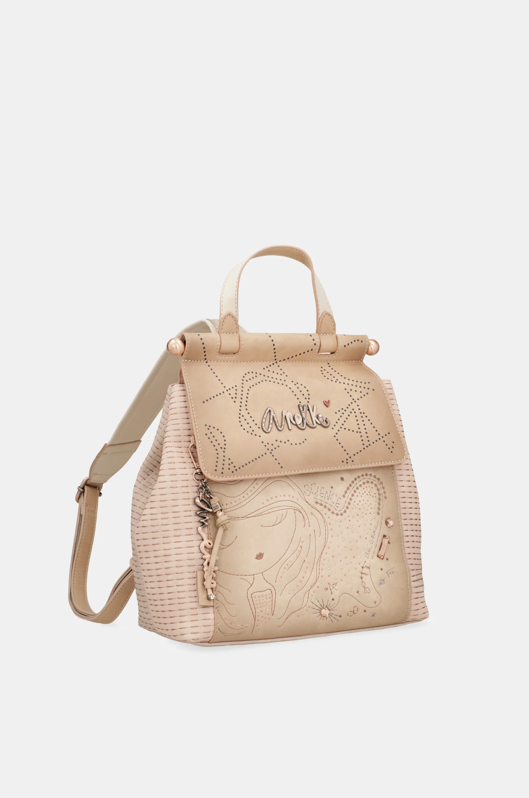 Studio nude backpack with flap - Image 7