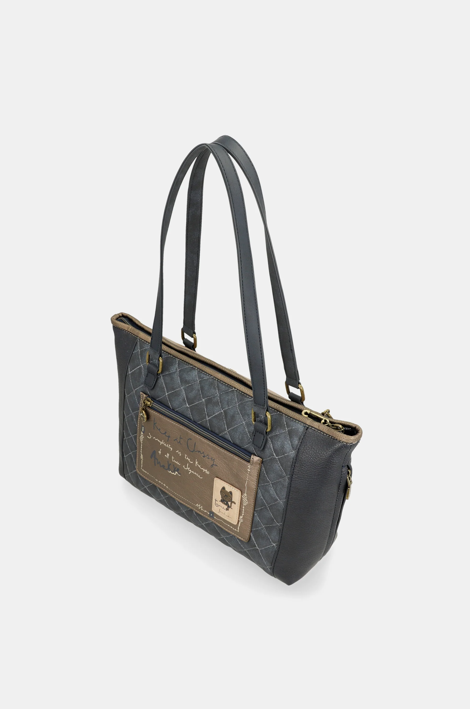 Studio shopper bag with shoulder strap - Image 8