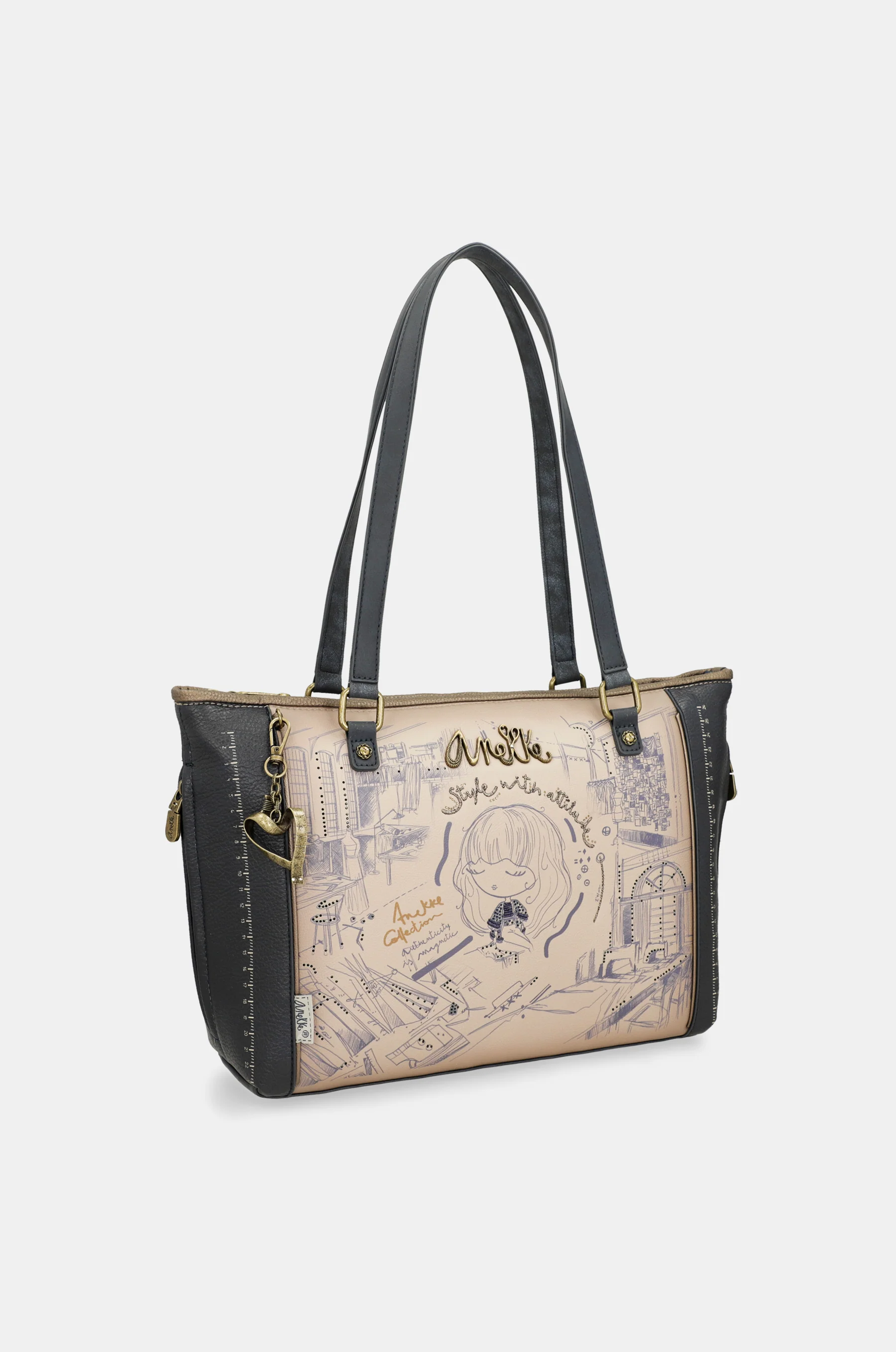 Studio shopper bag with shoulder strap - Image 9