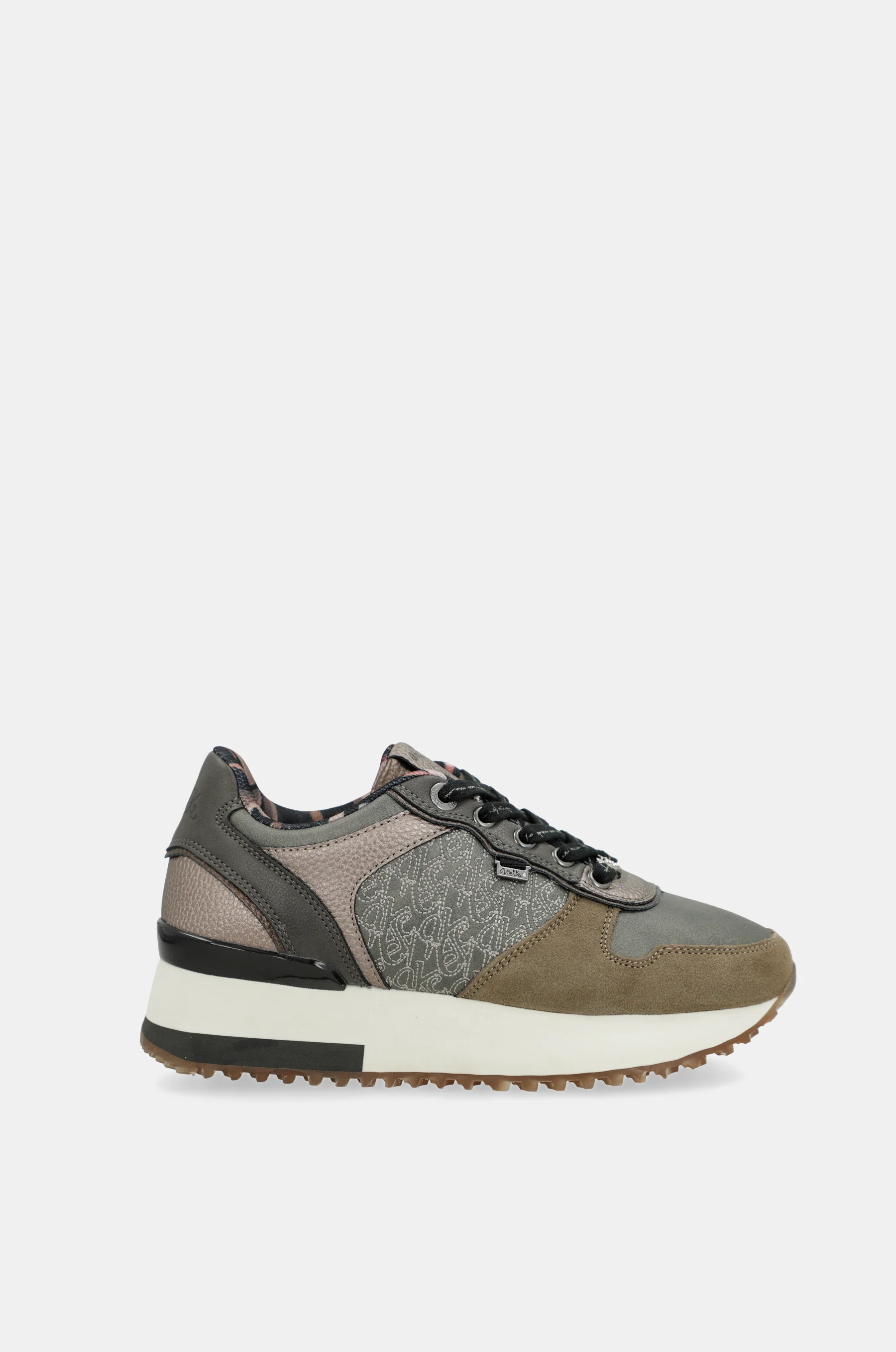 Taupe platform sneakers - Image 2