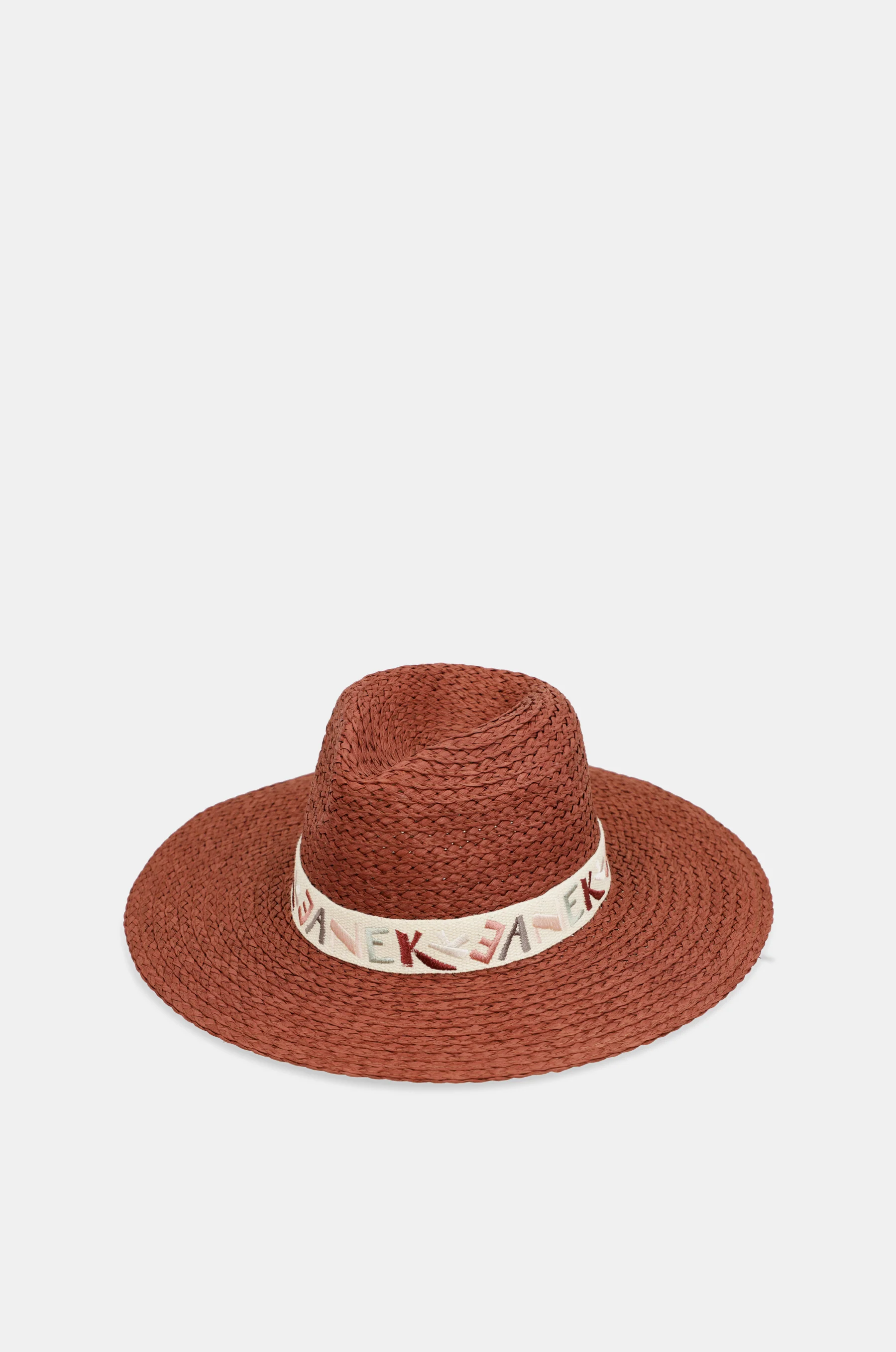 Terracotta raffia hat - Image 3