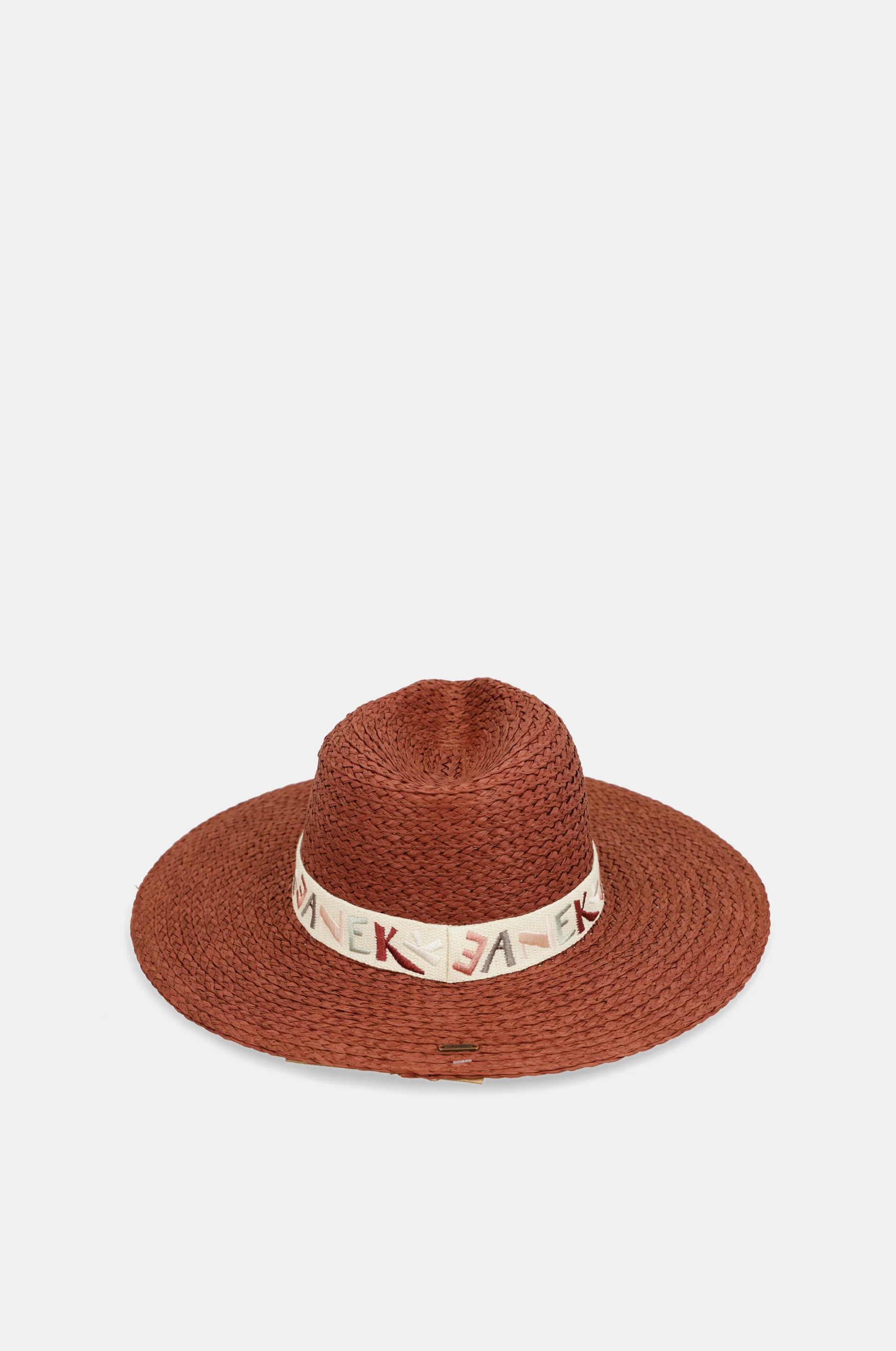 Terracotta raffia hat - Image 4