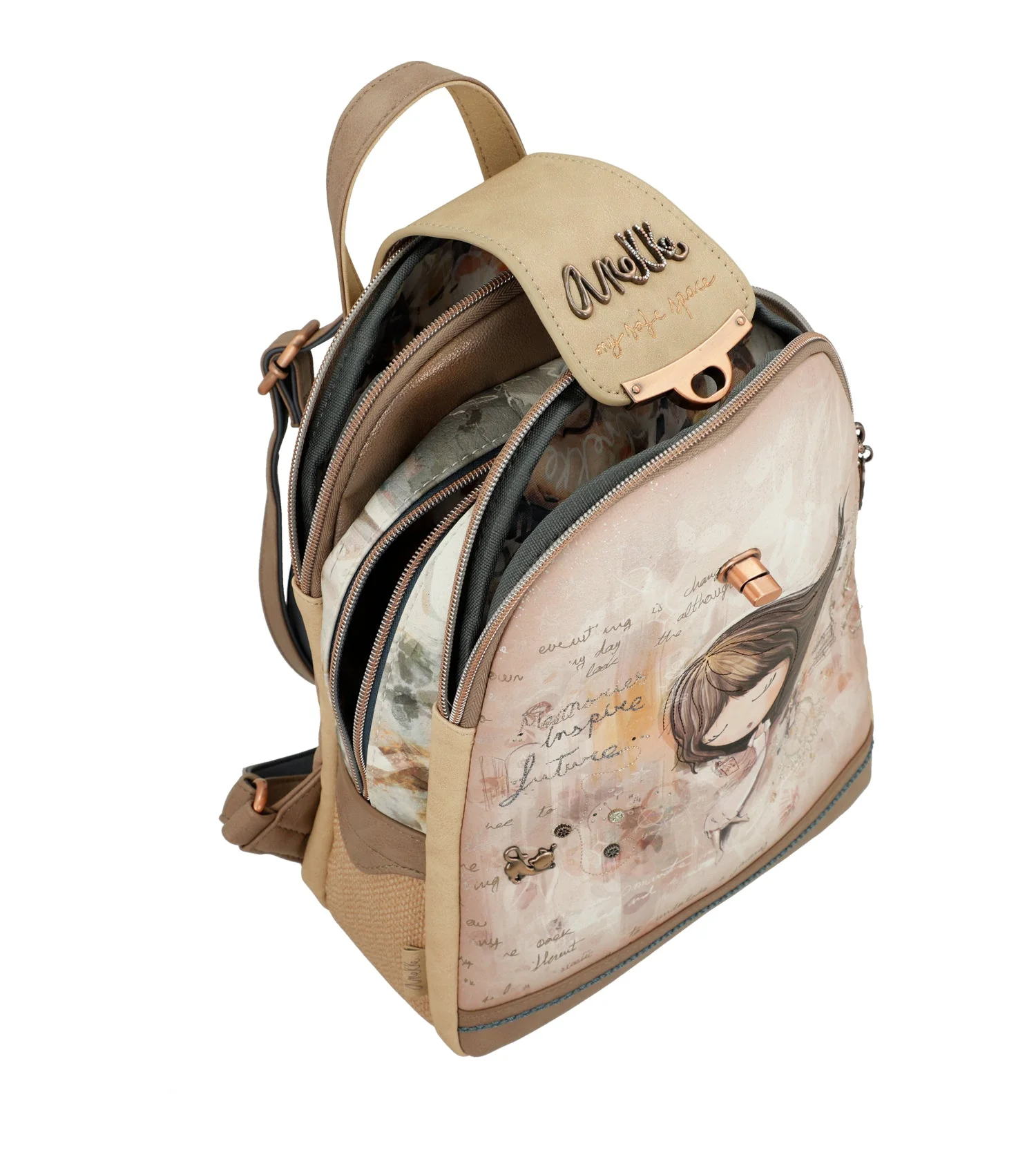 Triple compartment backpack Memories - Image 6