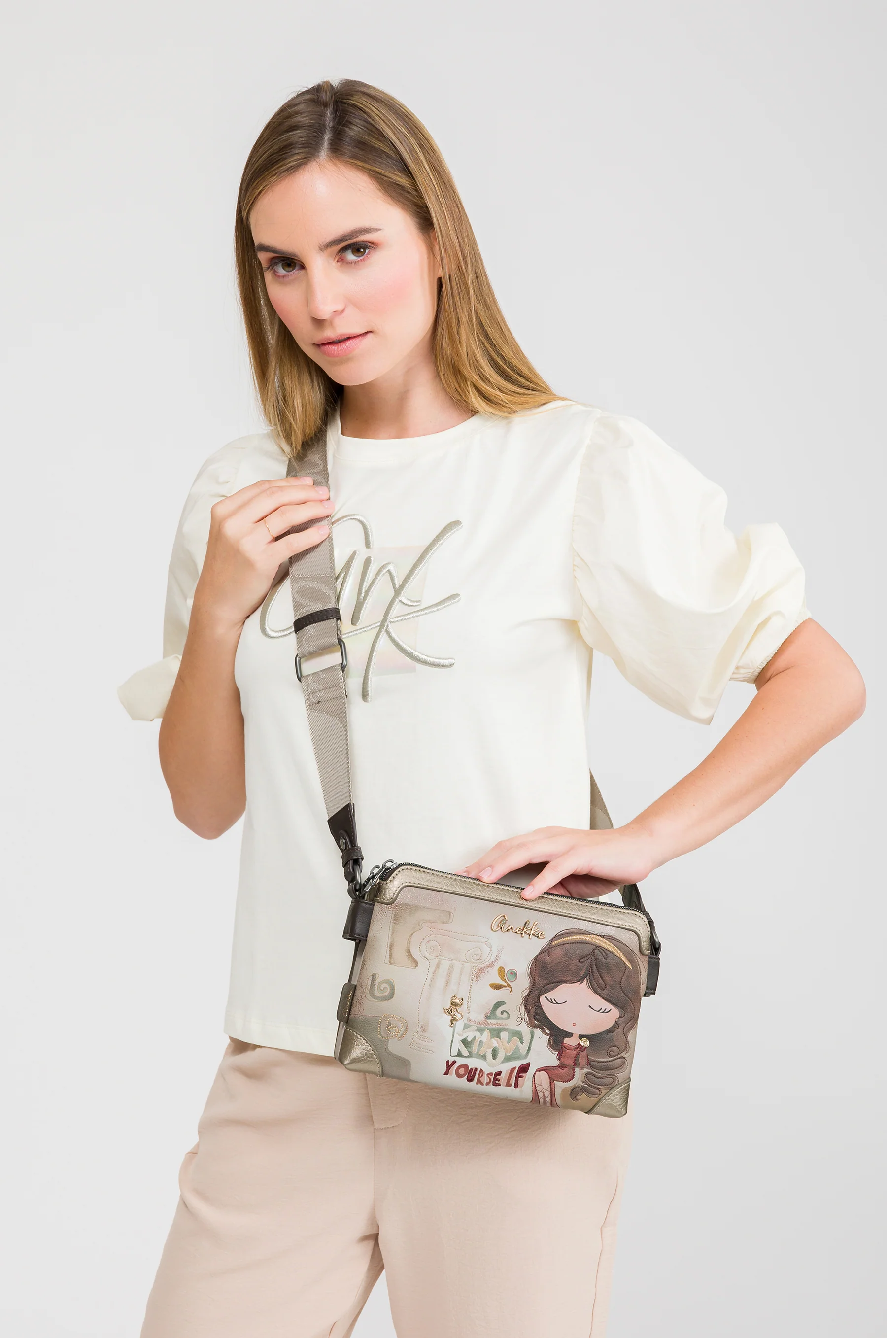 Triple-compartment crossbody bag Muse - Image 4