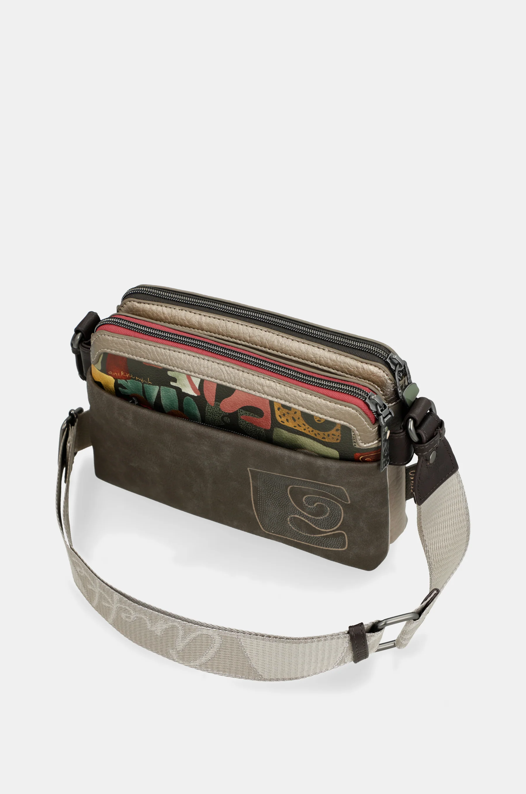 Triple-compartment crossbody bag Muse - Image 7