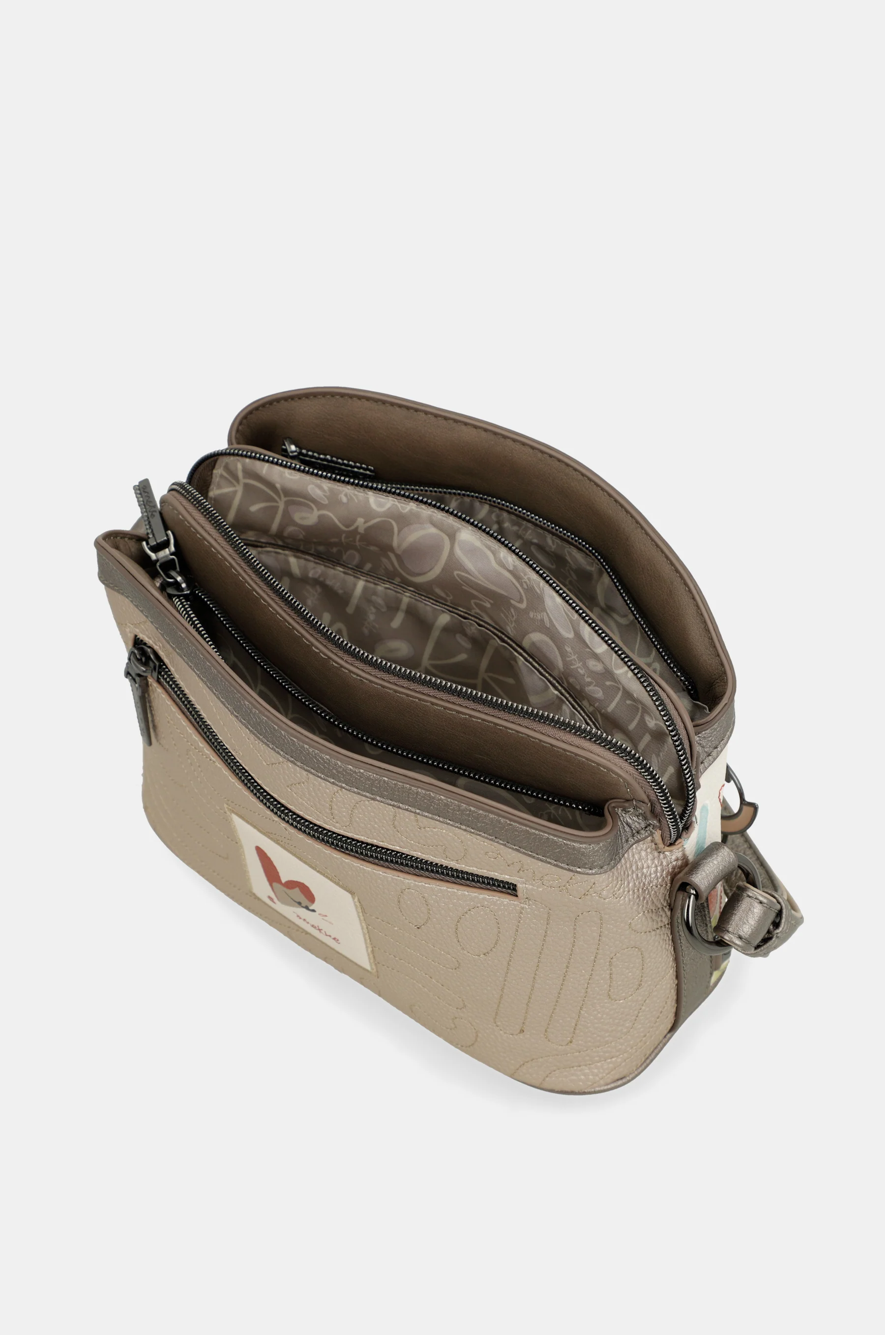 Triple-compartment crossbody bag Olympia - Image 3