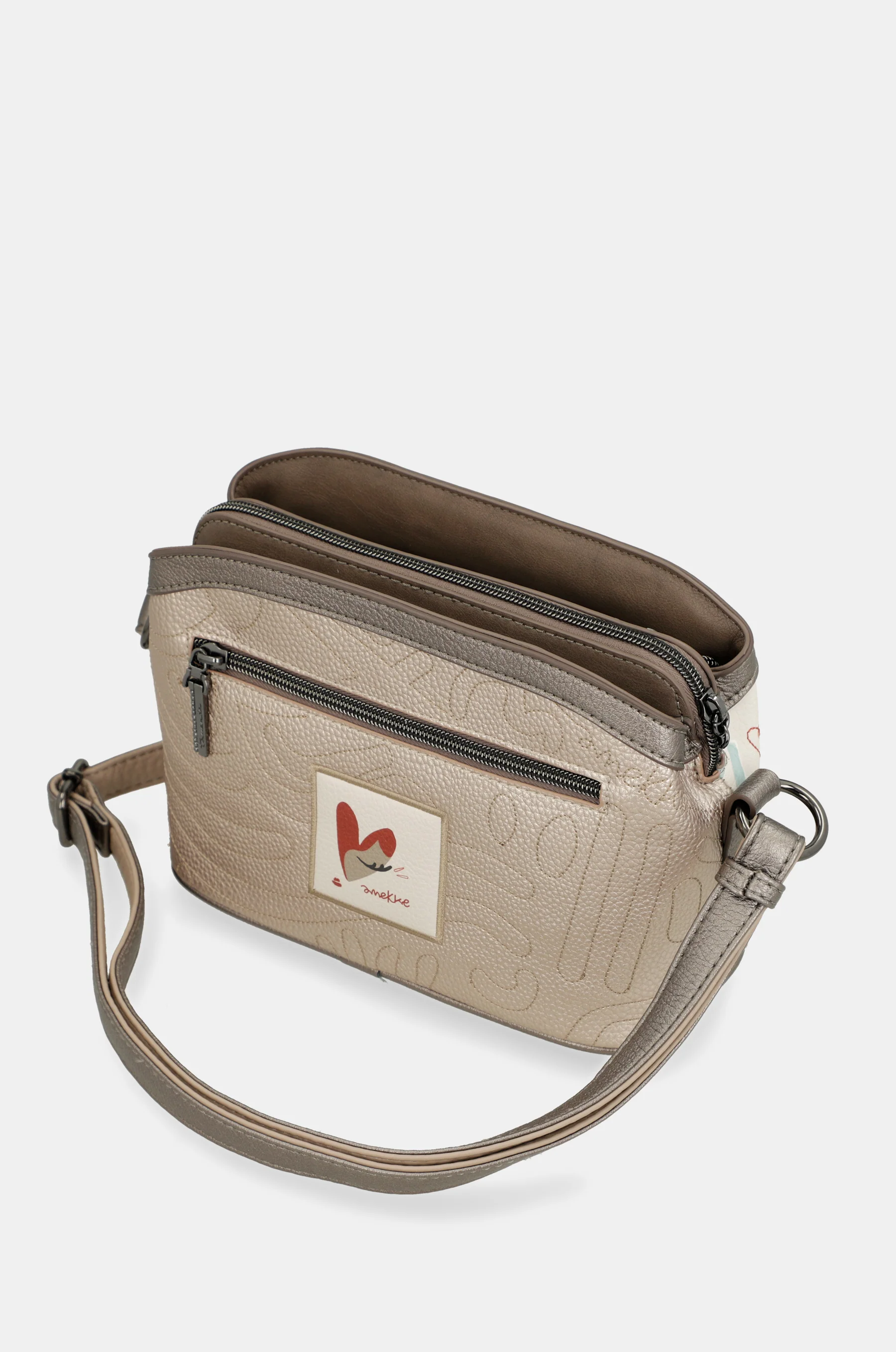 Triple-compartment crossbody bag Olympia - Image 8